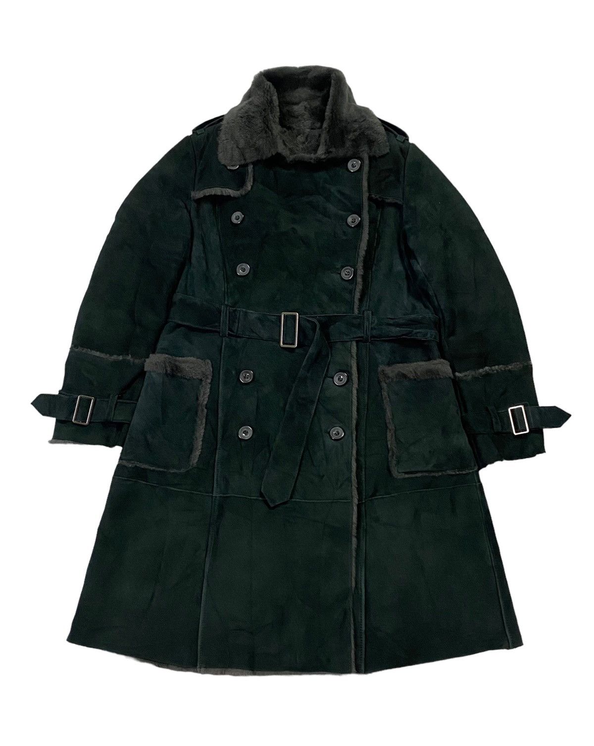 Balmain Balmain Suede Long Coats Size M / US 6-8 / IT 42-44 - 2 Thumbnail