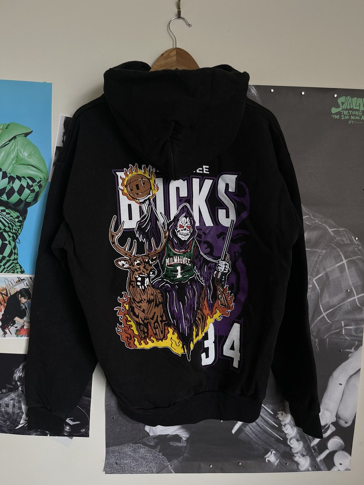NBA Ã Vintage Ã Warren Lotas Warren Lotas Milwaukee Bucks hoodie | Grailed