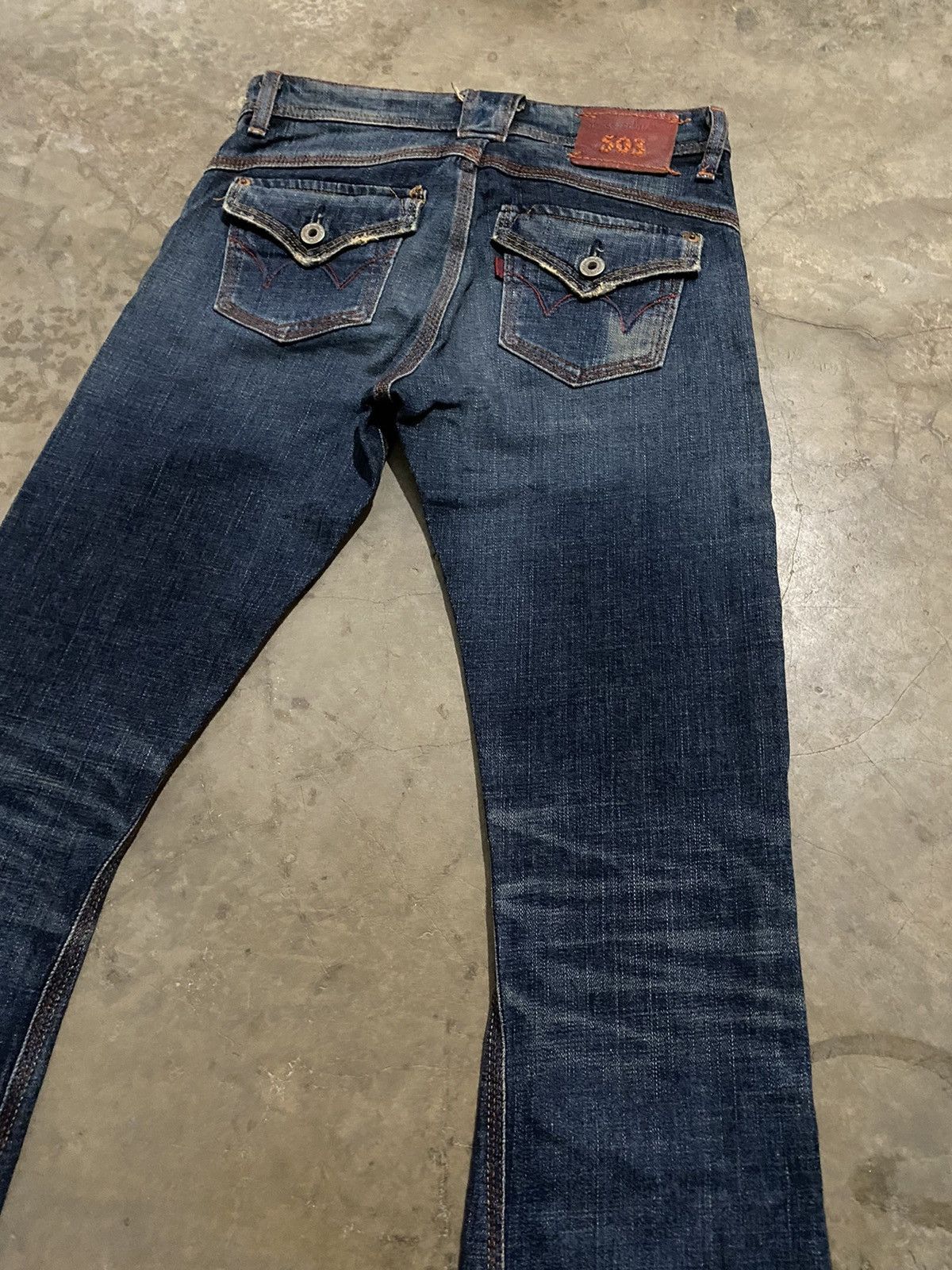 Edwin × Hysteric Glamour × Tornado Mart Flare Jeans Miss Edwin 503 53371S Flared Jeans Size 28" / US 6 / IT 42 - 3 Thumbnail
