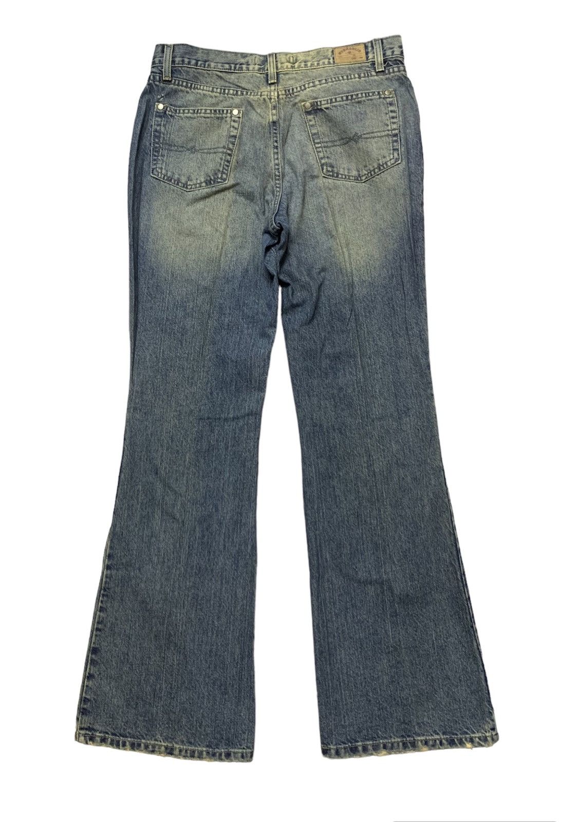 Hysteric Glamour Flare Japanese Brand HYDRAULIC Mud Washed Denim Size US 33 - 2 Thumbnail