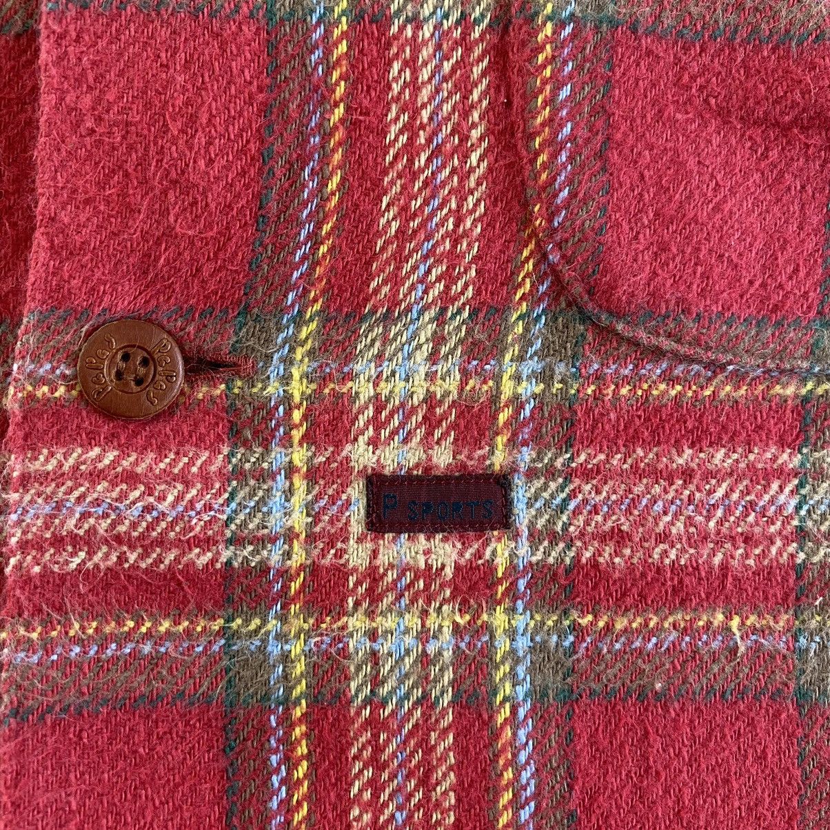 Flannel VTG Papas Wall Guy Checker Thick Flannel Shirt Size US M / EU 48-50 / 2 - 7 Thumbnail