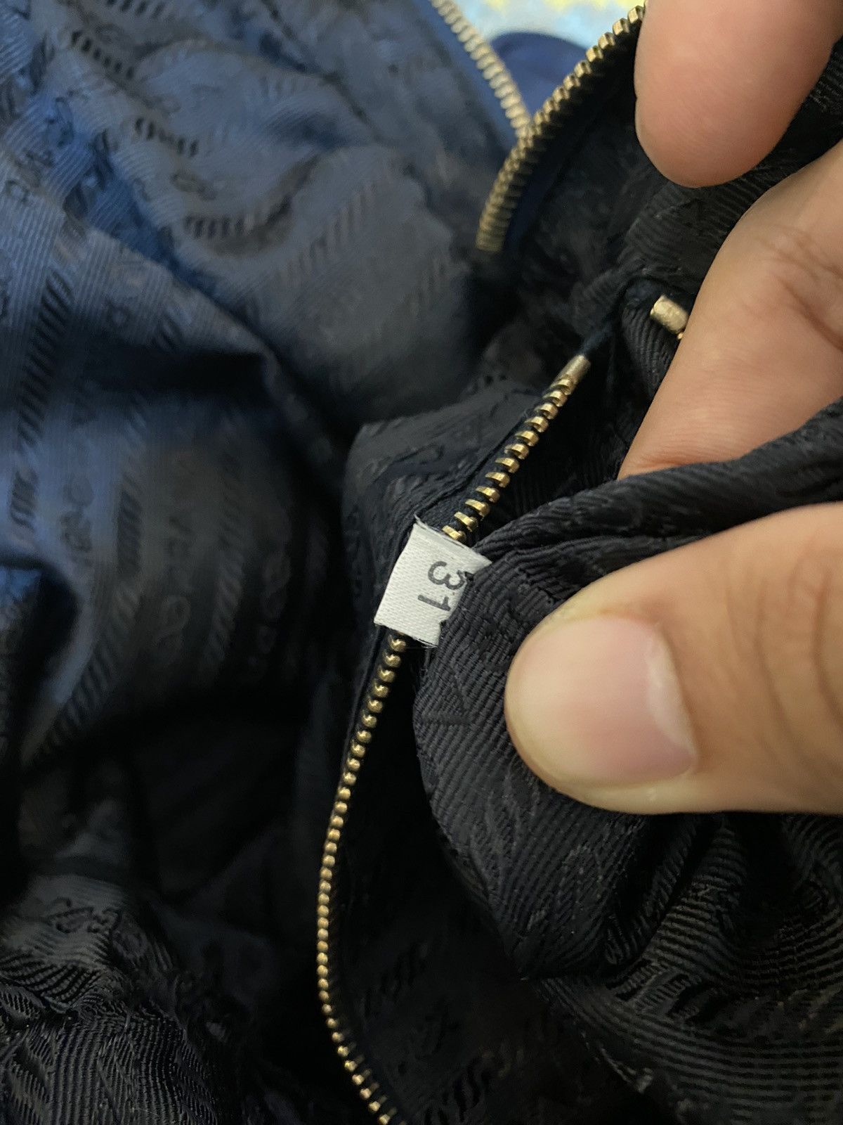 Prada Prada Tessuto Nylon Navy Blue Handbag Size ONE SIZE - 16 Thumbnail