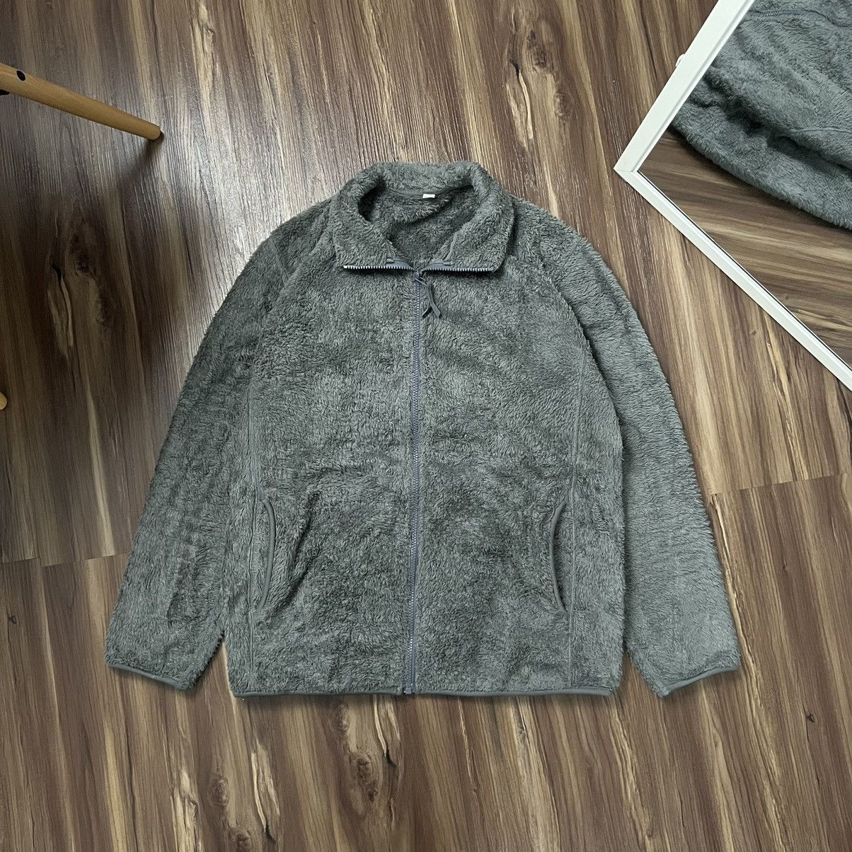 Japanese Brand Uniqlo Fleece Zip Jacket Size US L / EU 52-54 / 3 - 2 Thumbnail