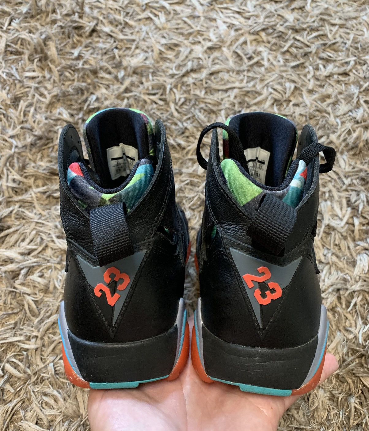 Jordan Brand Air Jordan Retro 7 30th Barcelona Night Hightop sneakers 9US Size US 9 / EU 42 - 5 Thumbnail