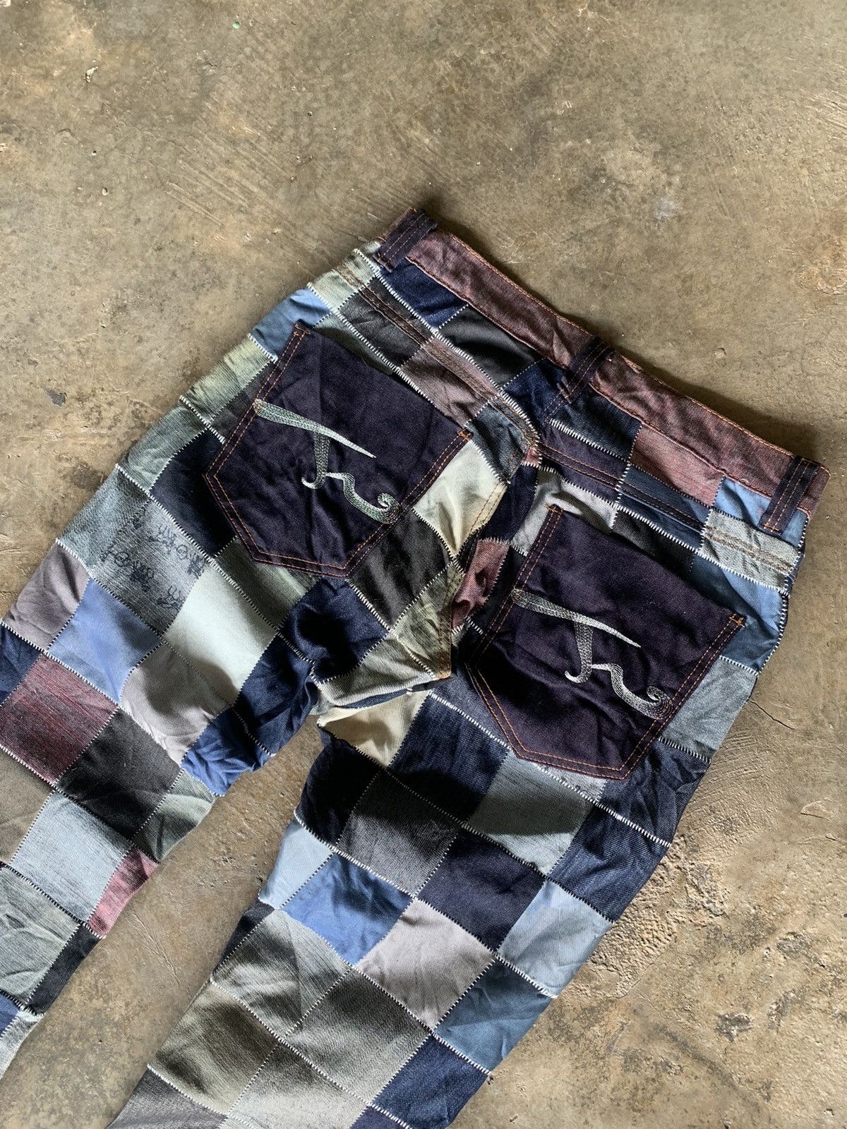 Beauty Beast × Japanese Brand Rare🔥joneaa patchwork jeans Size US 32 / EU 48 - 4 Thumbnail