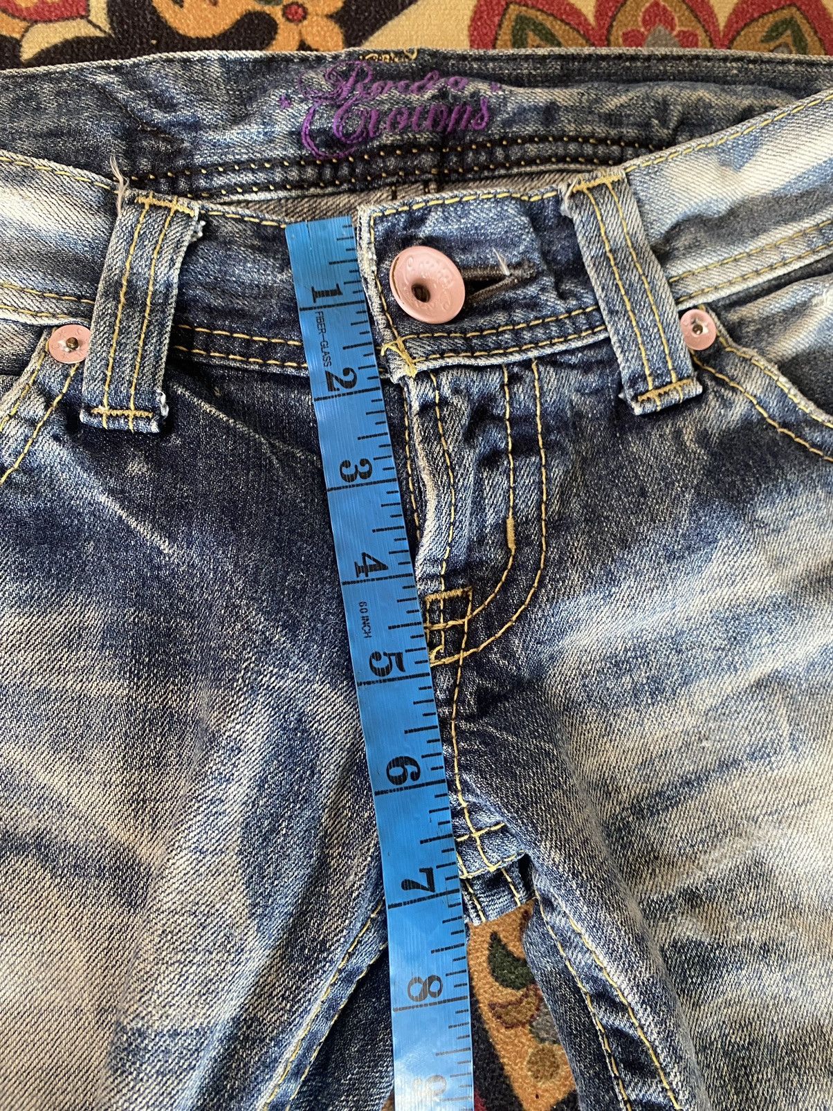 Hysteric Glamour 🔥RARE🔥Vintage Rodeo Crowns Flare Distressed Denim 29 Size 29" - 14 Thumbnail