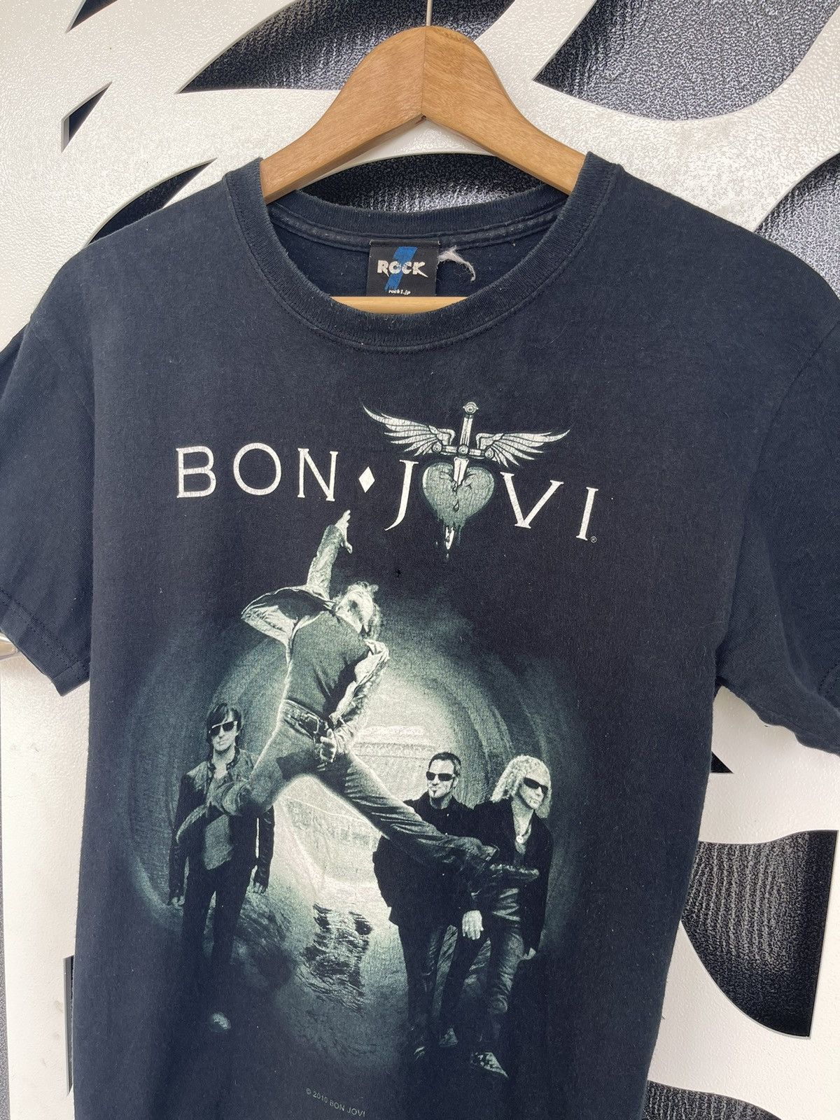 T-shirt Bon Jovi 2018 – Noir Coton Taille XL – Collector Rock