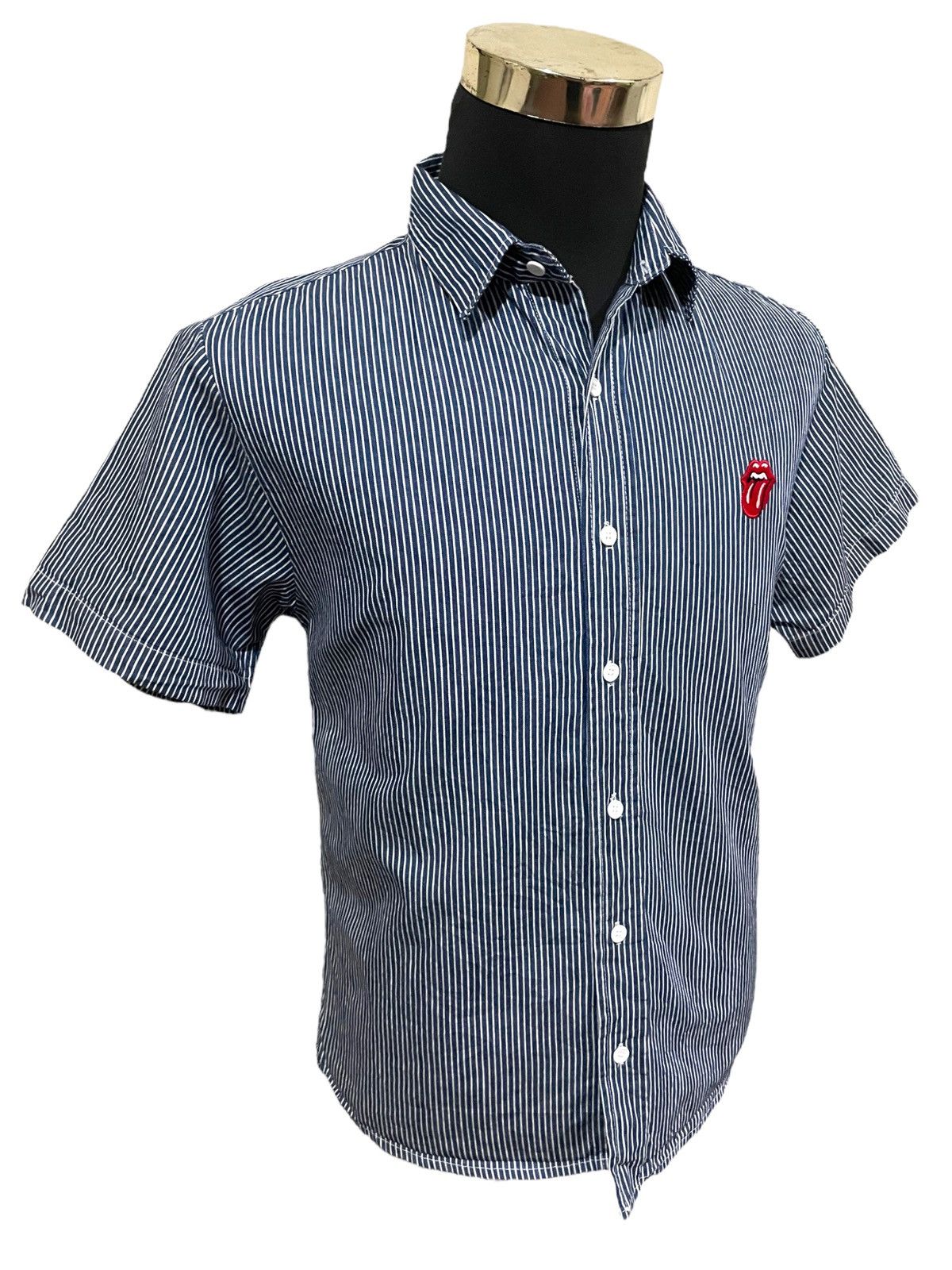 The Rolling Stones The Rolling Stones Hickory Stripe Wabash Workwear Shirt Size US M / EU 48-50 / 2 - 7 Thumbnail