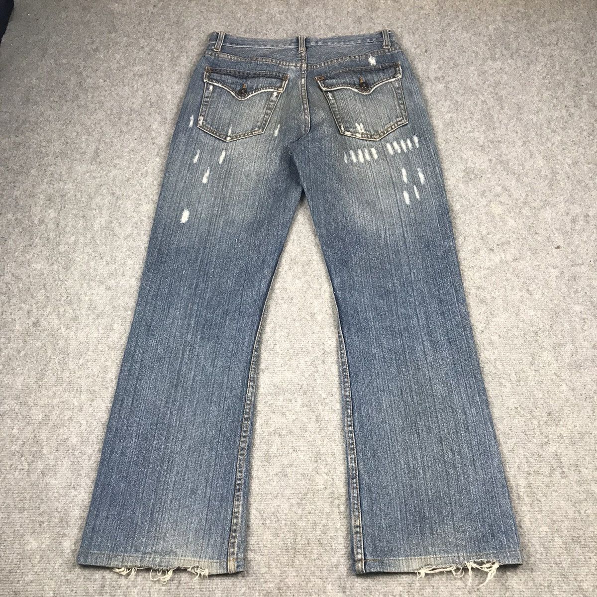 Other FLARE JENAS😈NYLAUS JEANS RIPPED DISTRESSED BOOTCUT PANTS Size US 30 / EU 46 - 12 Thumbnail