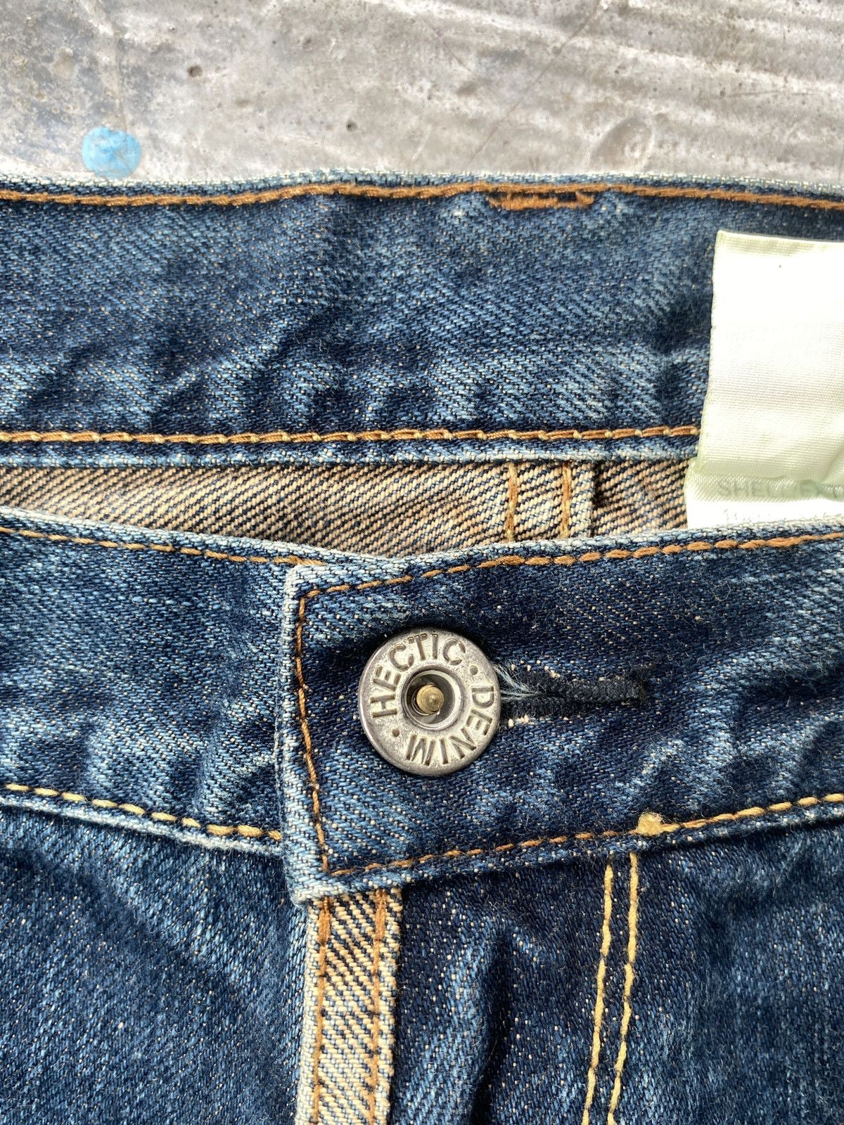 MasterPiece Vintage Masterpiece by Hectic Denim Jeans Size US 33 - 9 Thumbnail