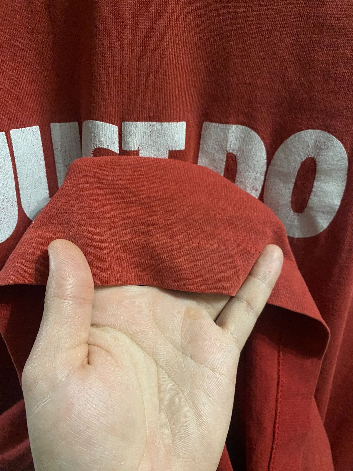 Nike Rare Vintage T-Shirt Nike 90’ Just Do It . Big Logo Swoosh. Size US S / EU 44-46 / 1 - 7 Thumbnail