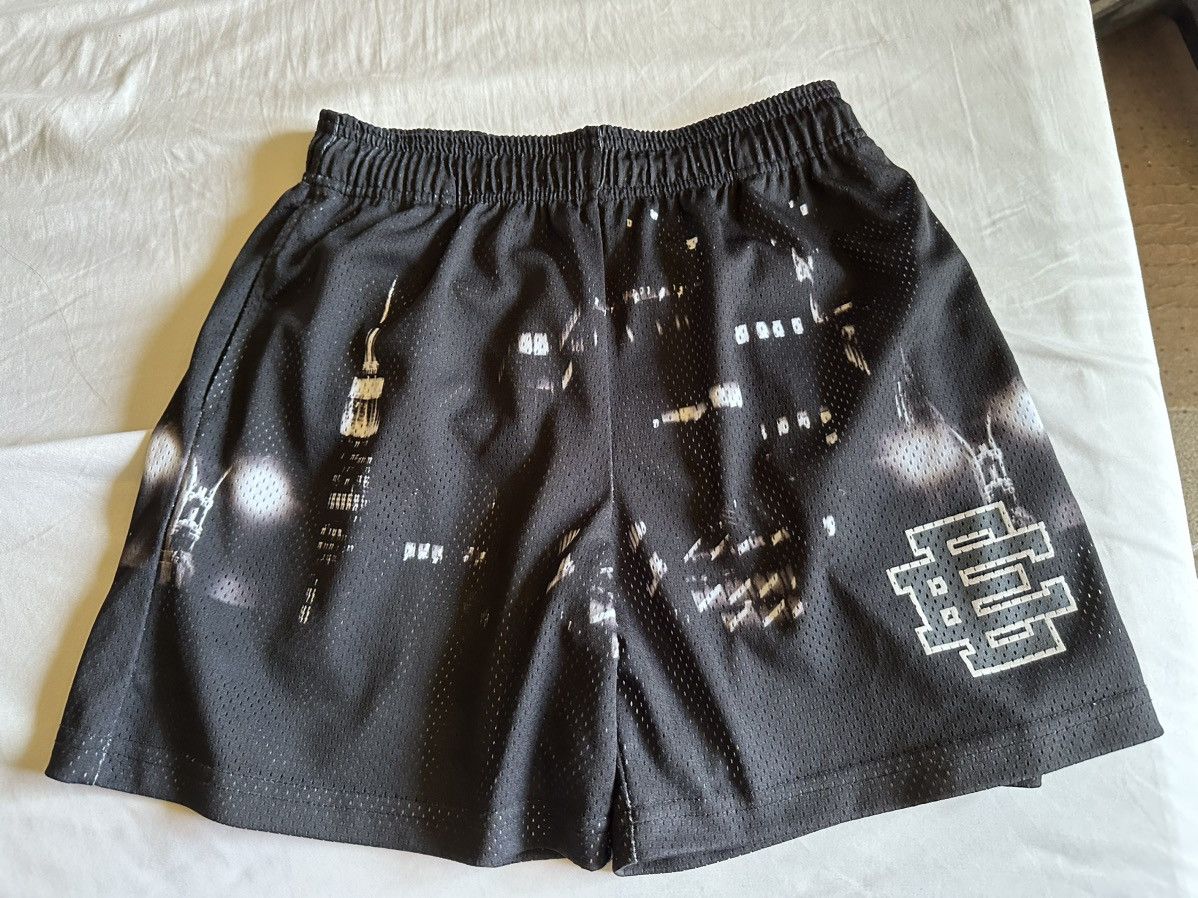 Eric Emanuel Eric Emanuel Skyline Black Mesh Shorts 2022 Medium Grailed