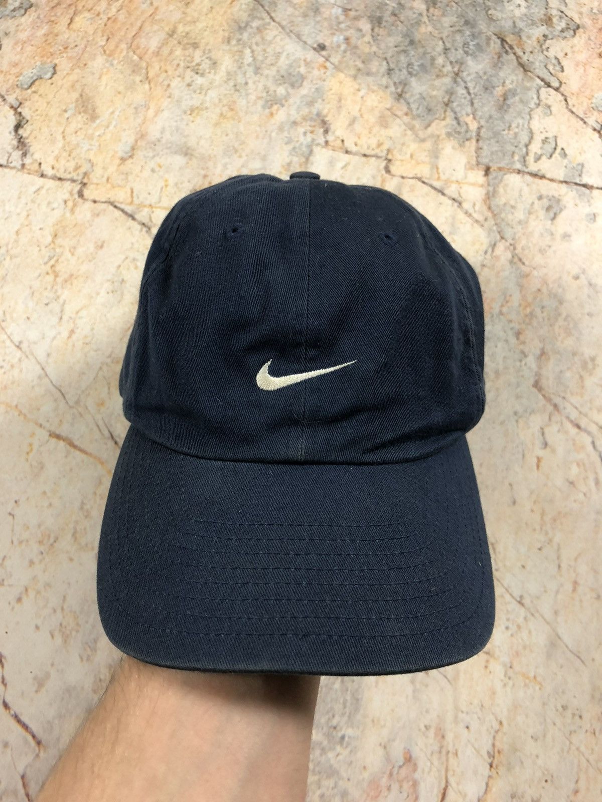 Nike × Vintage Nike vintage blue logo cap Size ONE SIZE - 3 Thumbnail