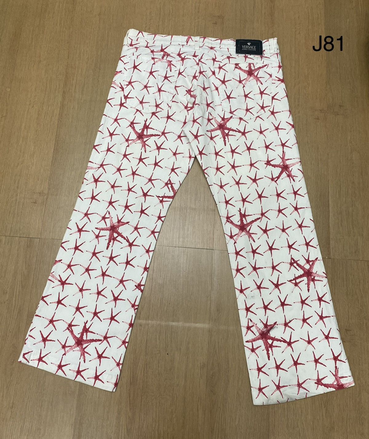 Versace Rare Vintage Versace Jeans Couture Starfish Design Pants Size US 36 / EU 52 - 2 Thumbnail