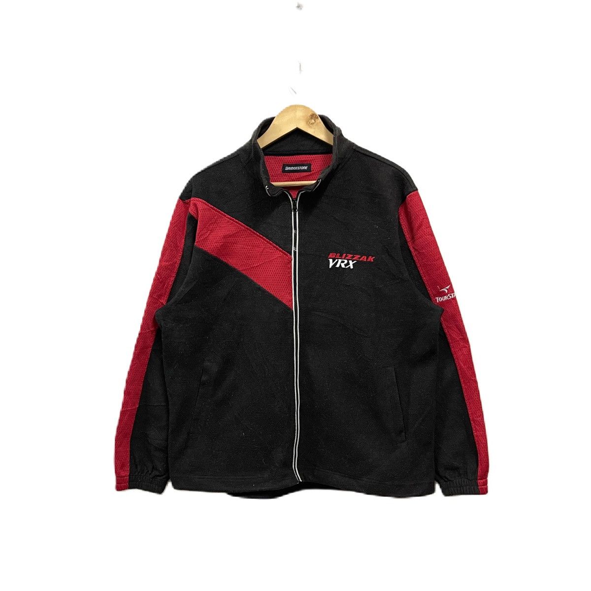 Vintage Vintage Bridgestone blizzak VRX fleece jacket sweater Size US XL / EU 56 / 4 - 1 Thumbnail