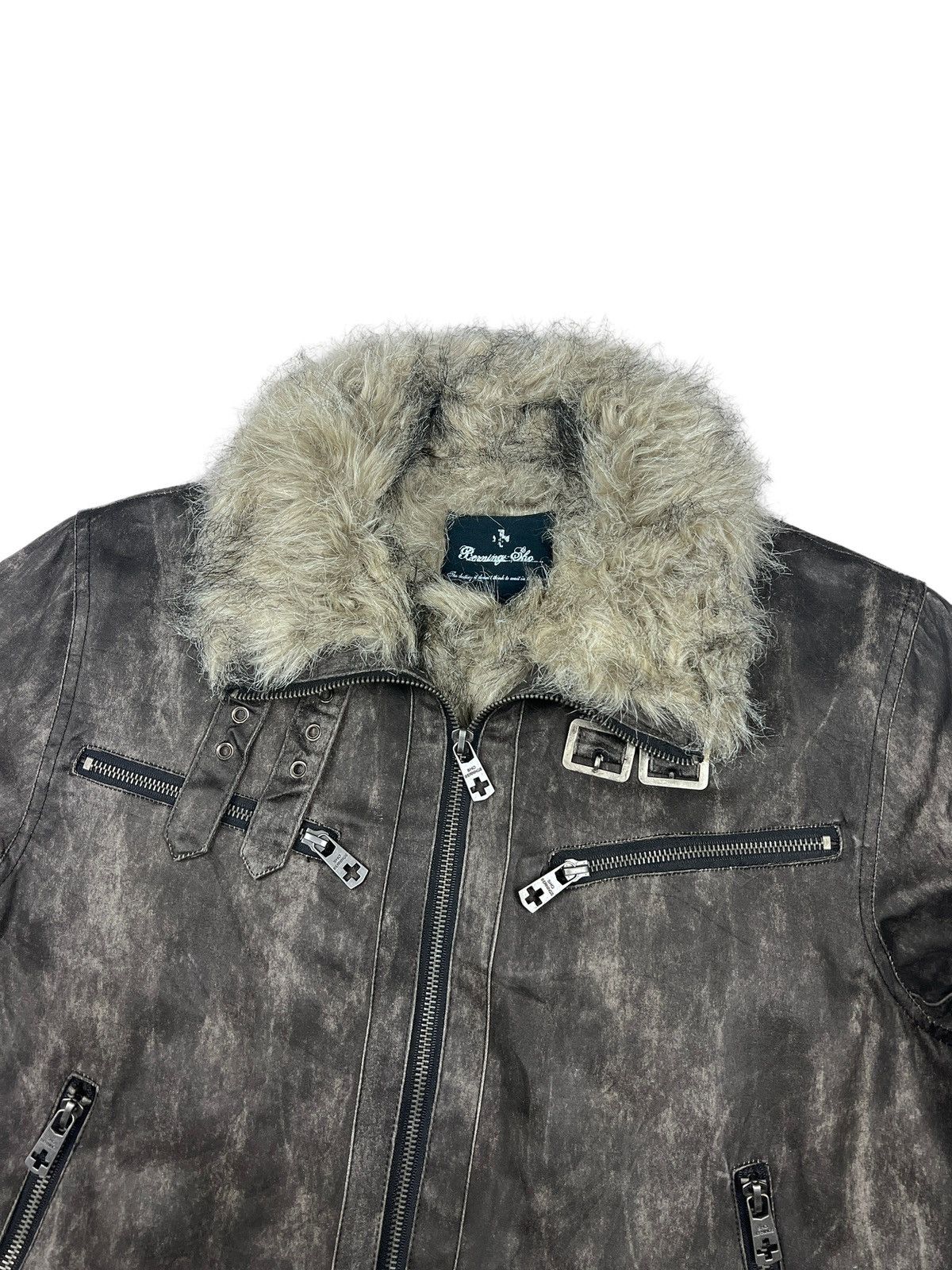 BERNINGS SHO Bernings Sho Faux Fur Shearling Bondage Jacket Size US M / EU 48-50 / 2 - 3 Thumbnail