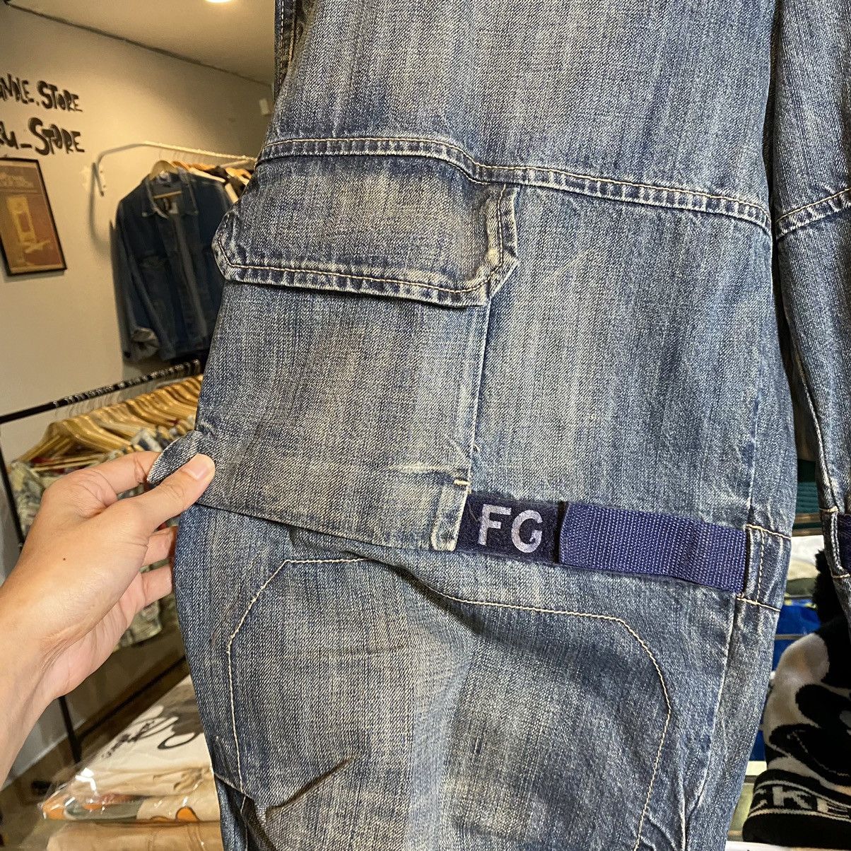 Marithe + Francois Girbaud Marithe Francois Girbaud Bondage Denim Pants Size US 36 / EU 52 - 10 Thumbnail