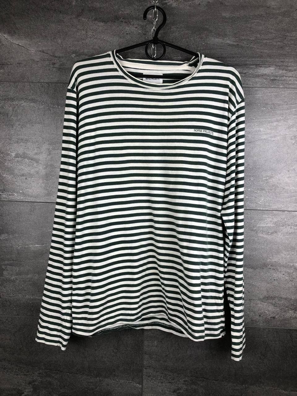 Norse Projects Norse Projects James Logo Stripe Long Sleeve T-Shirt Size US L / EU 52-54 / 3 - 1 Thumbnail