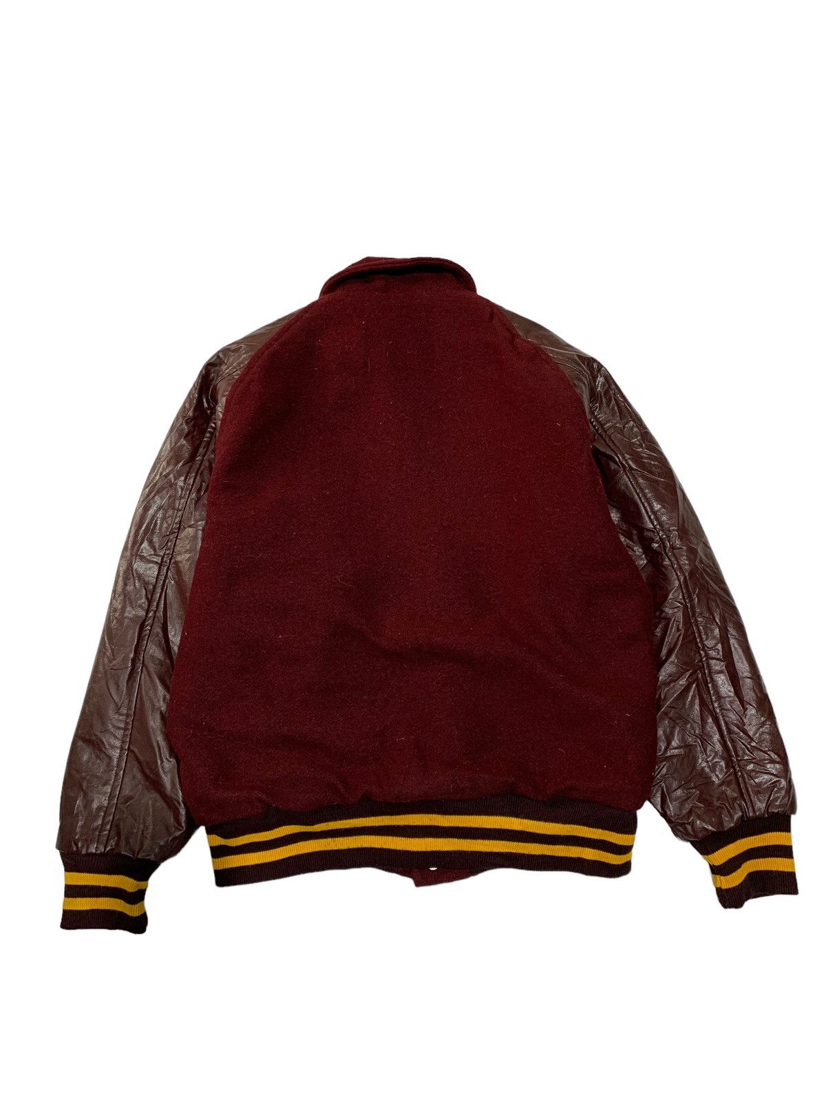 Vintage 🔥VTG 80S VARSITY JACKETS WOOL/LEATHER SLEEVES Size US L / EU 52-54 / 3 - 3 Thumbnail