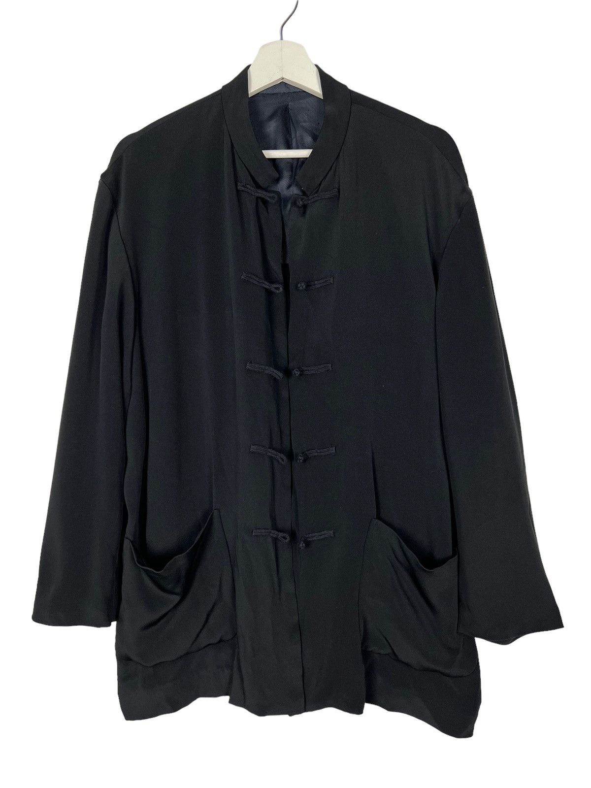 Yohji Yamamoto 💥 YS FOR MEN YOHJI YAMAMOTO SILK MANDARIN JACKET Size US L / EU 52-54 / 3 - 10 Thumbnail