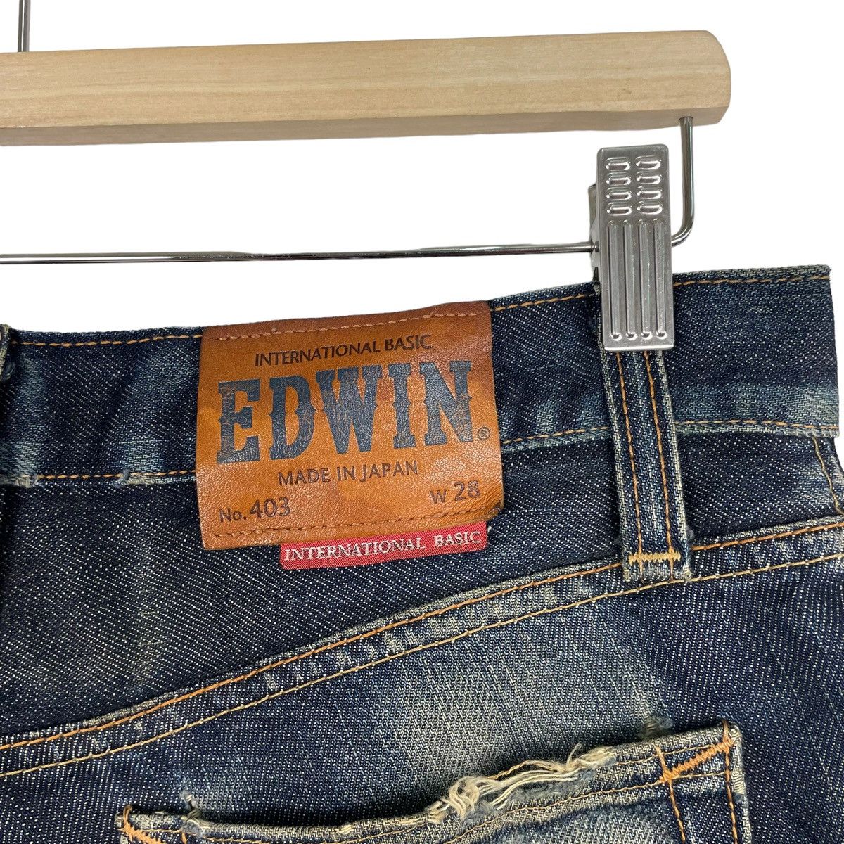 If Six Was Nine × Japanese Brand 💰OFFER💰💥EDWIN JAPAN THRASHED DESIGN DENIM JEANS Size US 30 / EU 46 - 10 Thumbnail