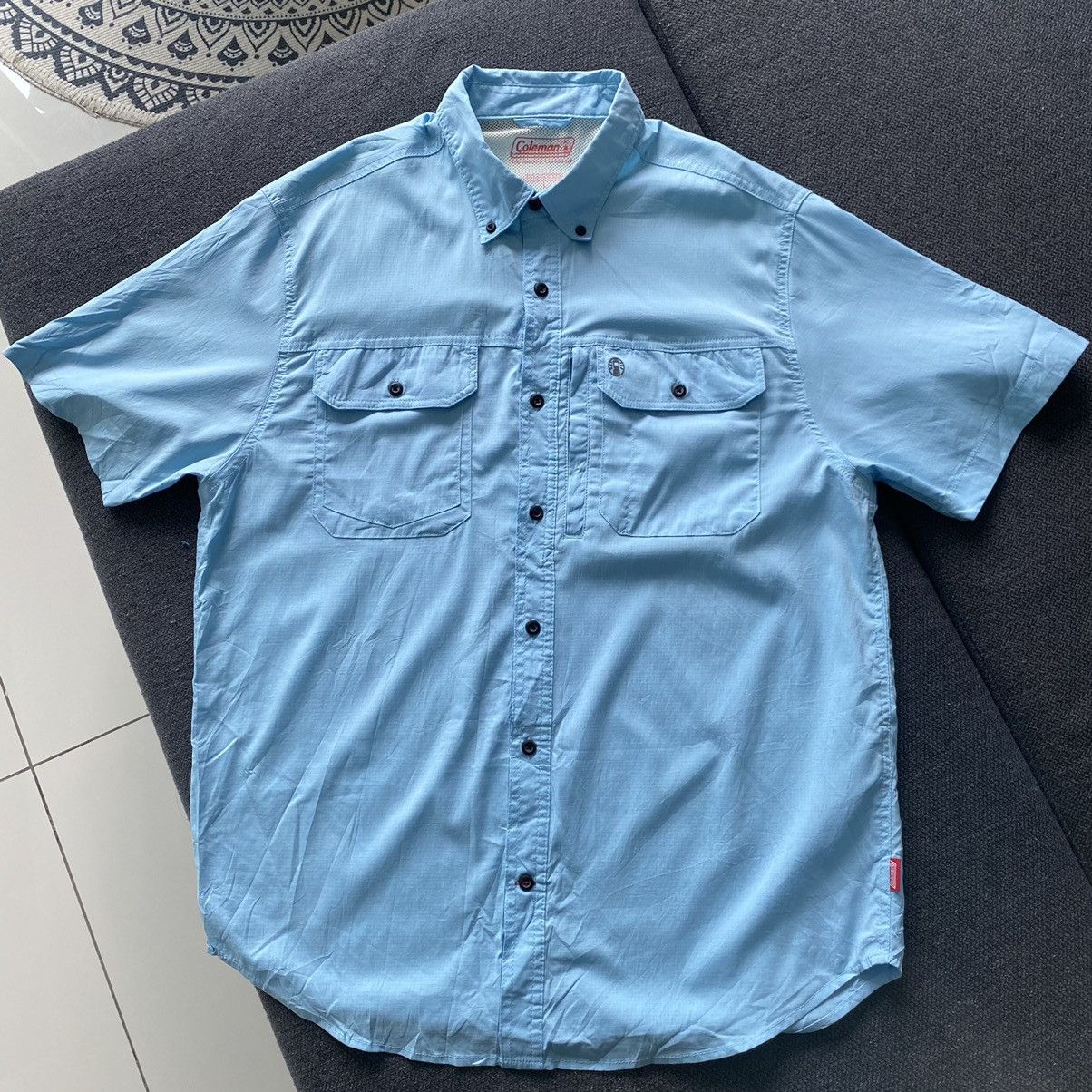 Coleman Coleman Outdoor Brand button up ERD GRUNGE THRASHED VINTAGE Size US L / EU 52-54 / 3 - 1 Thumbnail