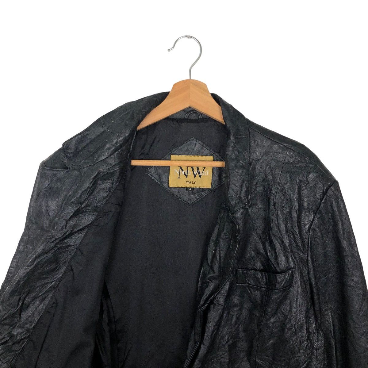 Japanese Brand VINTAGE SOFT GENUINE LEATHER JACKET NORTH WIND Size US M / EU 48-50 / 2 - 9 Thumbnail