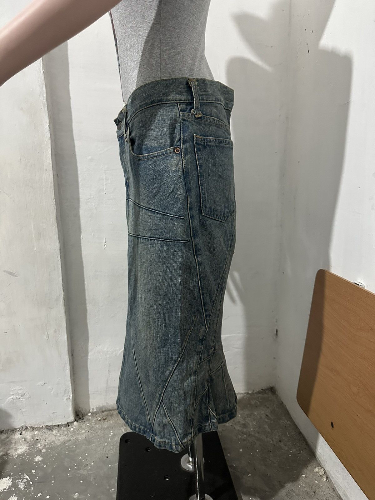 Comme des Garcons Junya Watanabe FW 2004 Denim Mermaid Skirt Size 30" / US 8 / IT 44 - 3 Thumbnail