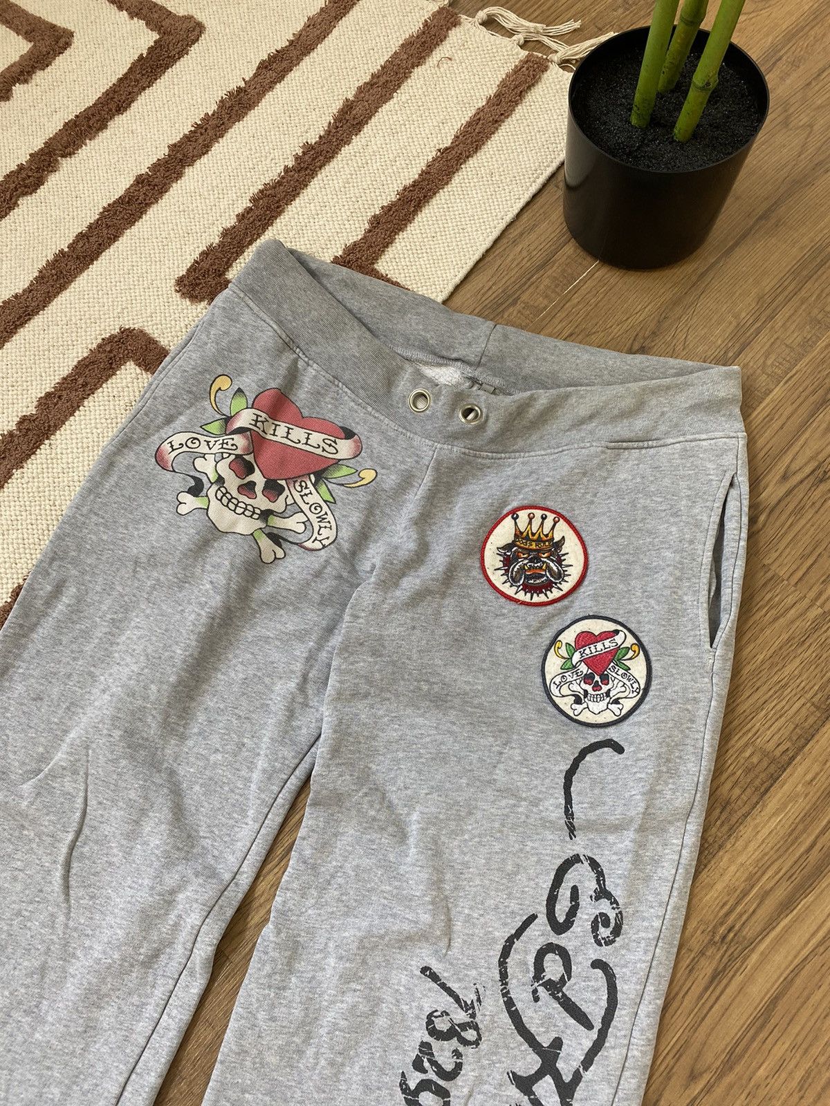 Ed Hardy ED HARDY BY CHRISTIAN AUDIGIER SWEATPANTS Size 34" / US 12 / IT 48 - 2 Thumbnail
