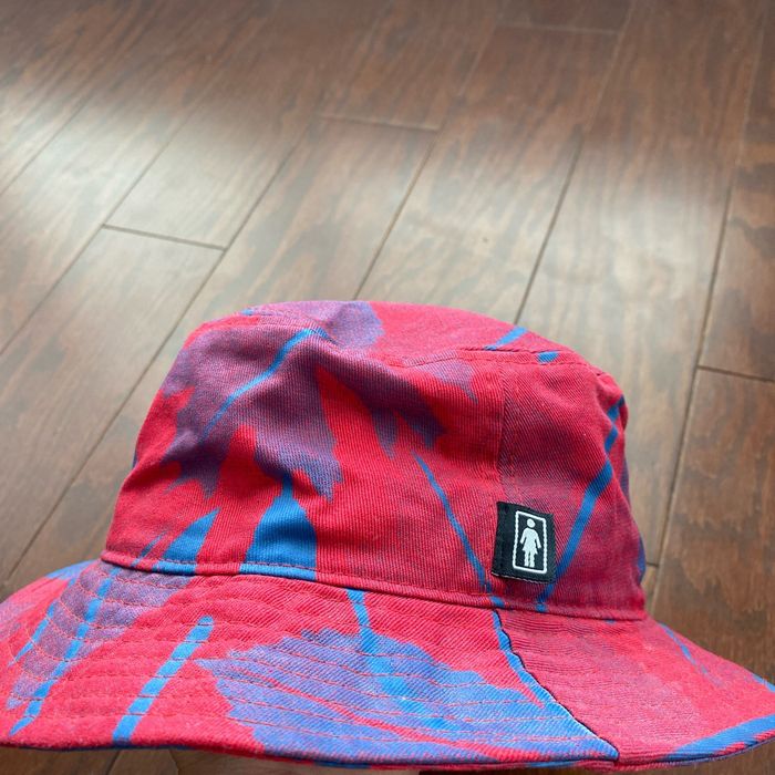 Girl Skateboards Girl skateboards vintage y2k floral bucket hat red