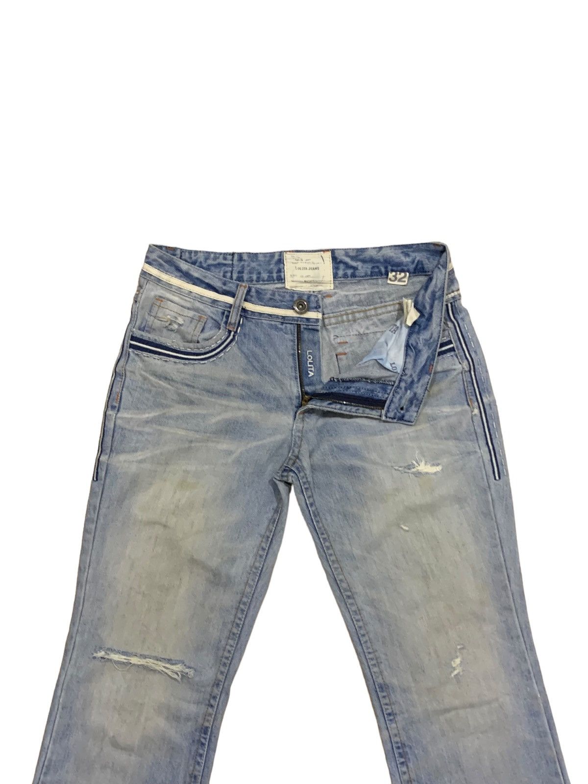 If Six Was Nine × Japanese Brand Vintage Yoshitomo Nara Lolita Japan Distressed Jean Size US 32 / EU 48 - 3 Thumbnail