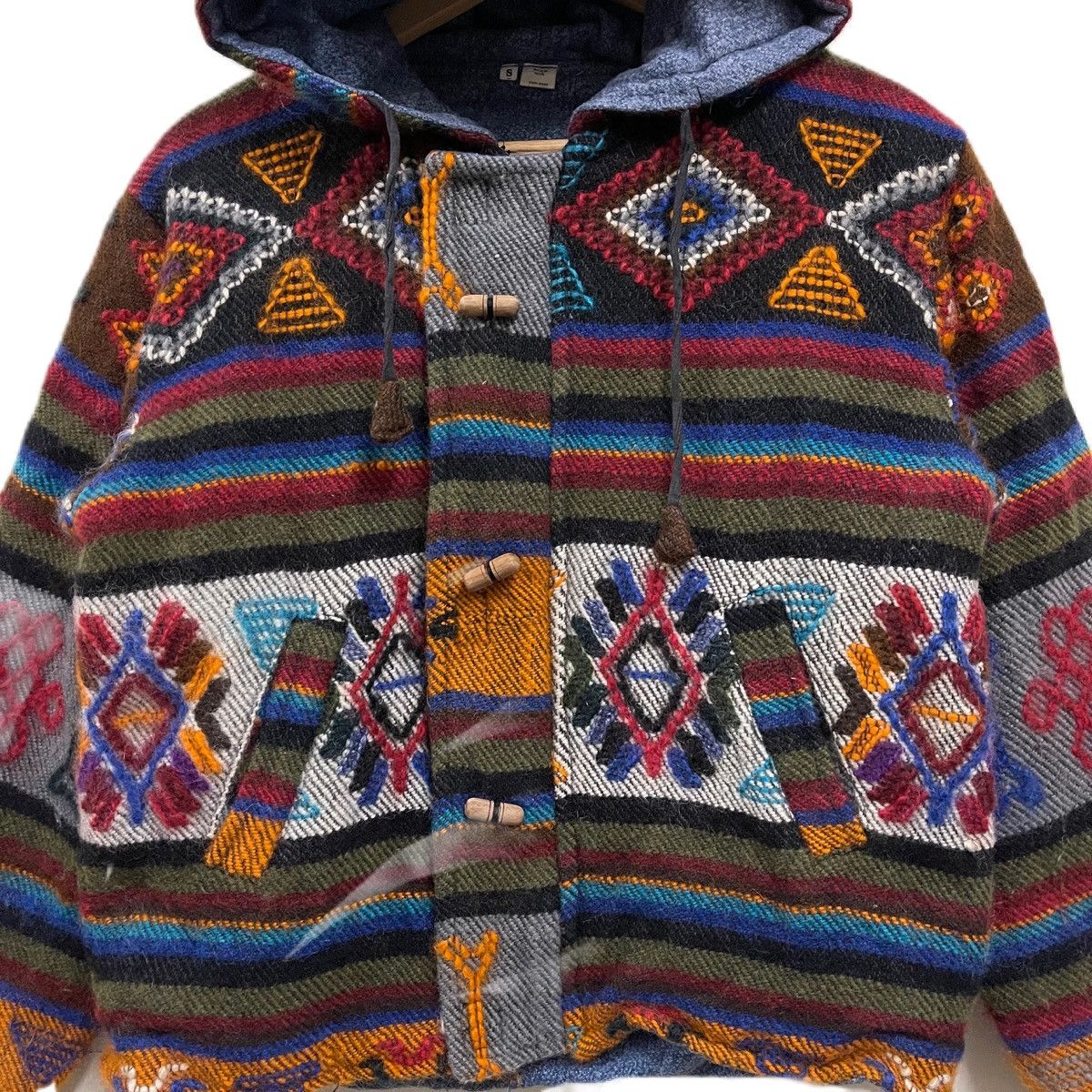 Vintage Vintage navajo aztec wool sweater hoodie Size US S / EU 44-46 / 1 - 5 Thumbnail