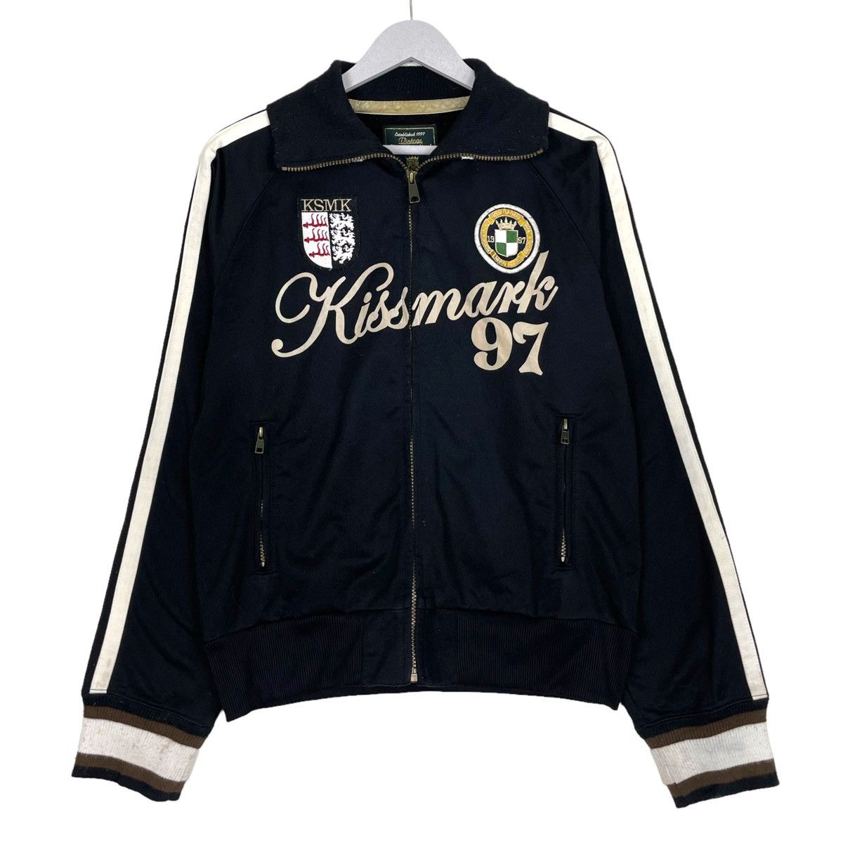 Japanese Brand × KISS 💥Y2K KISSMARK RACING JAPAN ZIPPER SWEATER Size US M / EU 48-50 / 2 - 1 Thumbnail
