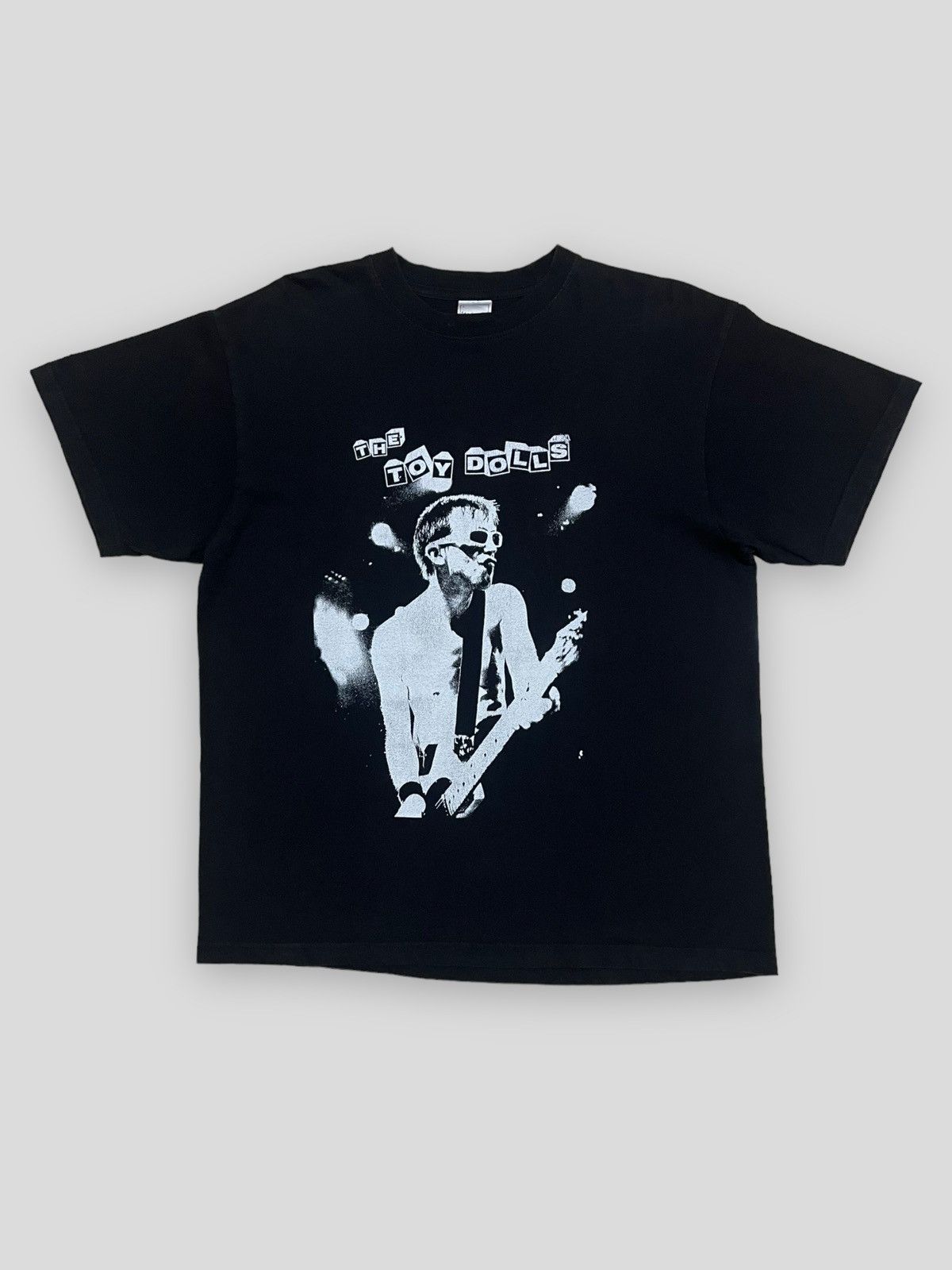 image of Band Tees x Rock Tees Vintage Most Iconic Punk Band The Toy Dolls Michael Algar in Black (Size Larg