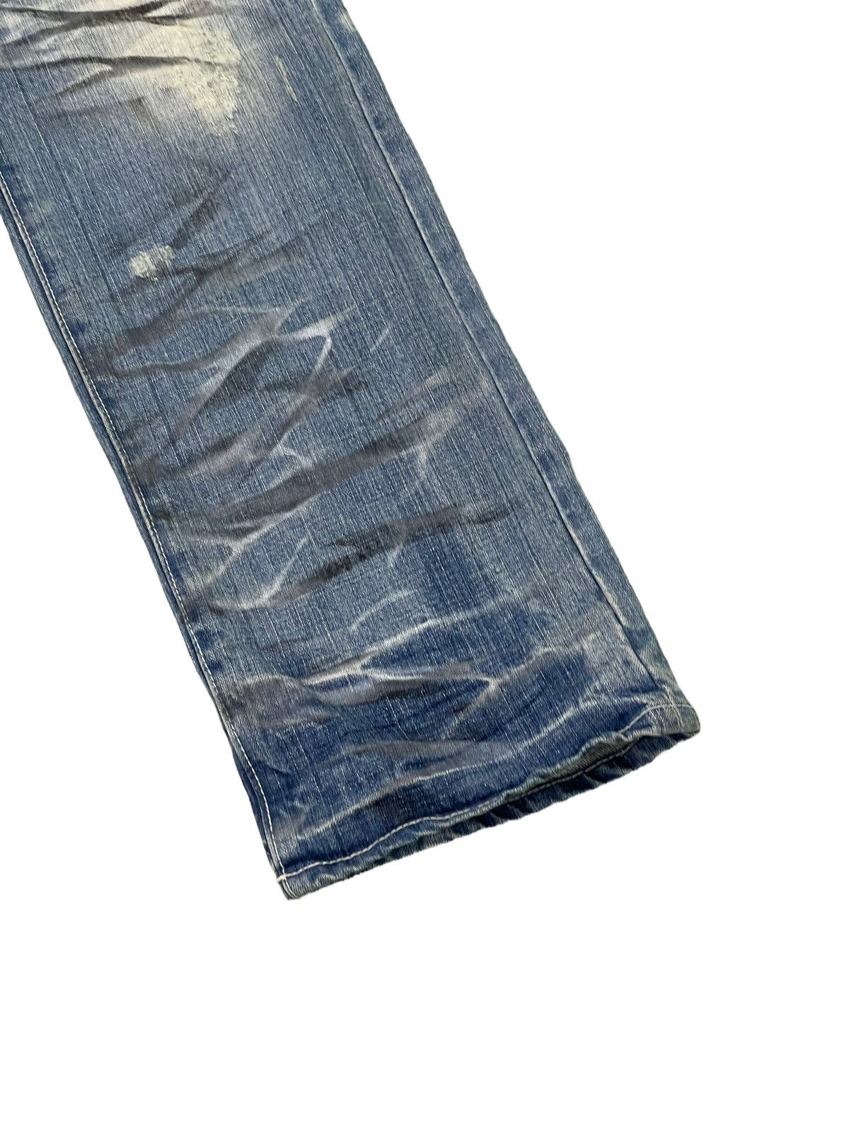 Japanese Brand Distress Jeans Urban Craft Honeycomb Painted Straight 5🟦8 Size US 32 / EU 48 - 4 Thumbnail