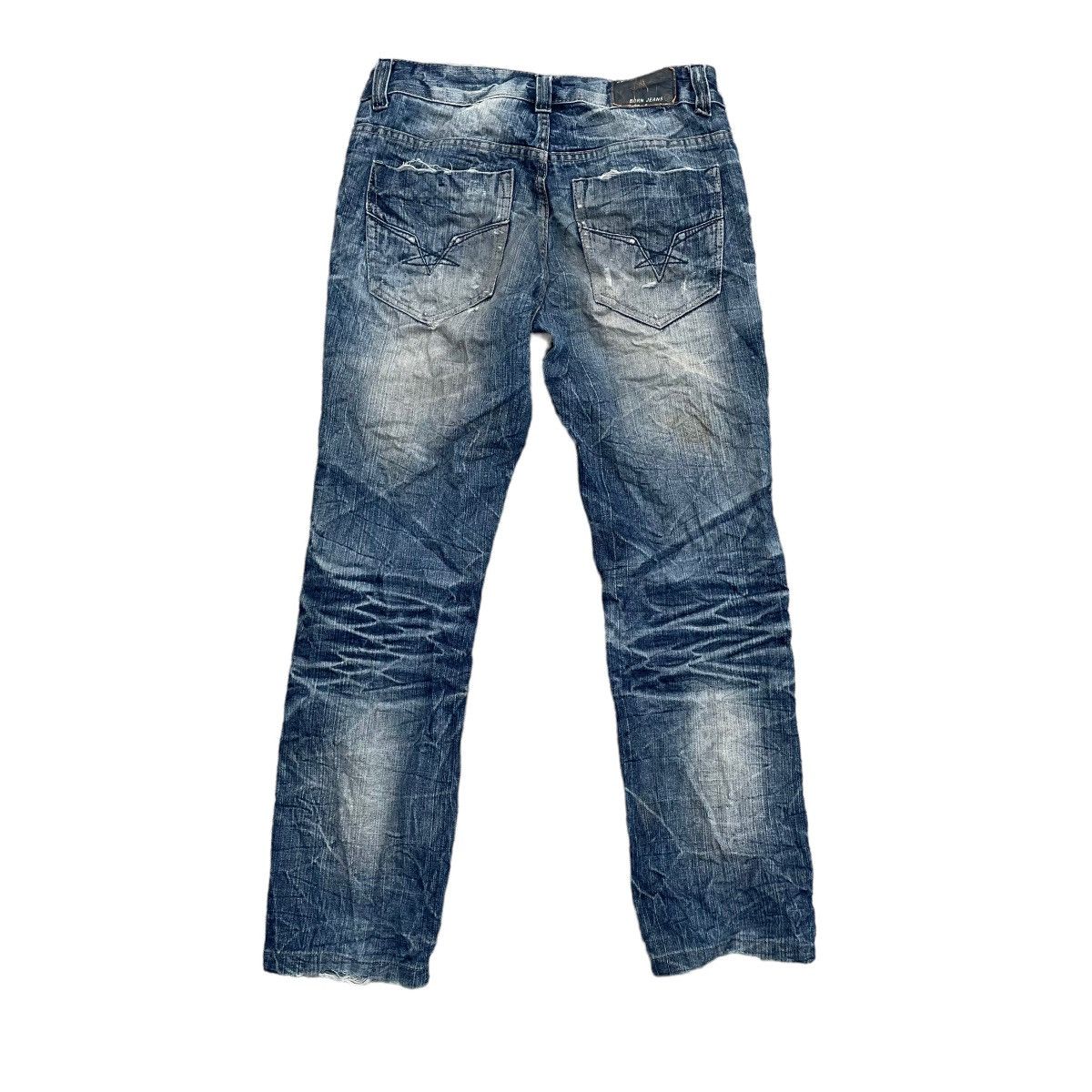 If Six Was Nine × Japanese Brand × Le Grande Bleu (L.G.B.) VINTAGE BORN JEANS STONE WASHED DISTRESSED DENIM PANTS Size US 31 - 2 Thumbnail
