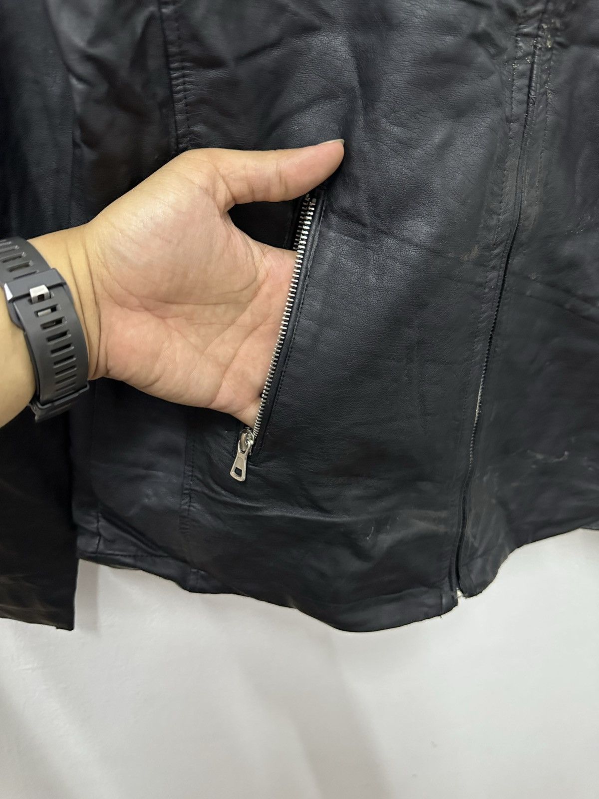 Japanese Brand × Vintage Vintage KMK Japan Brand Pu Leather Racing Jacket Size US S / EU 44-46 / 1 - 6 Thumbnail
