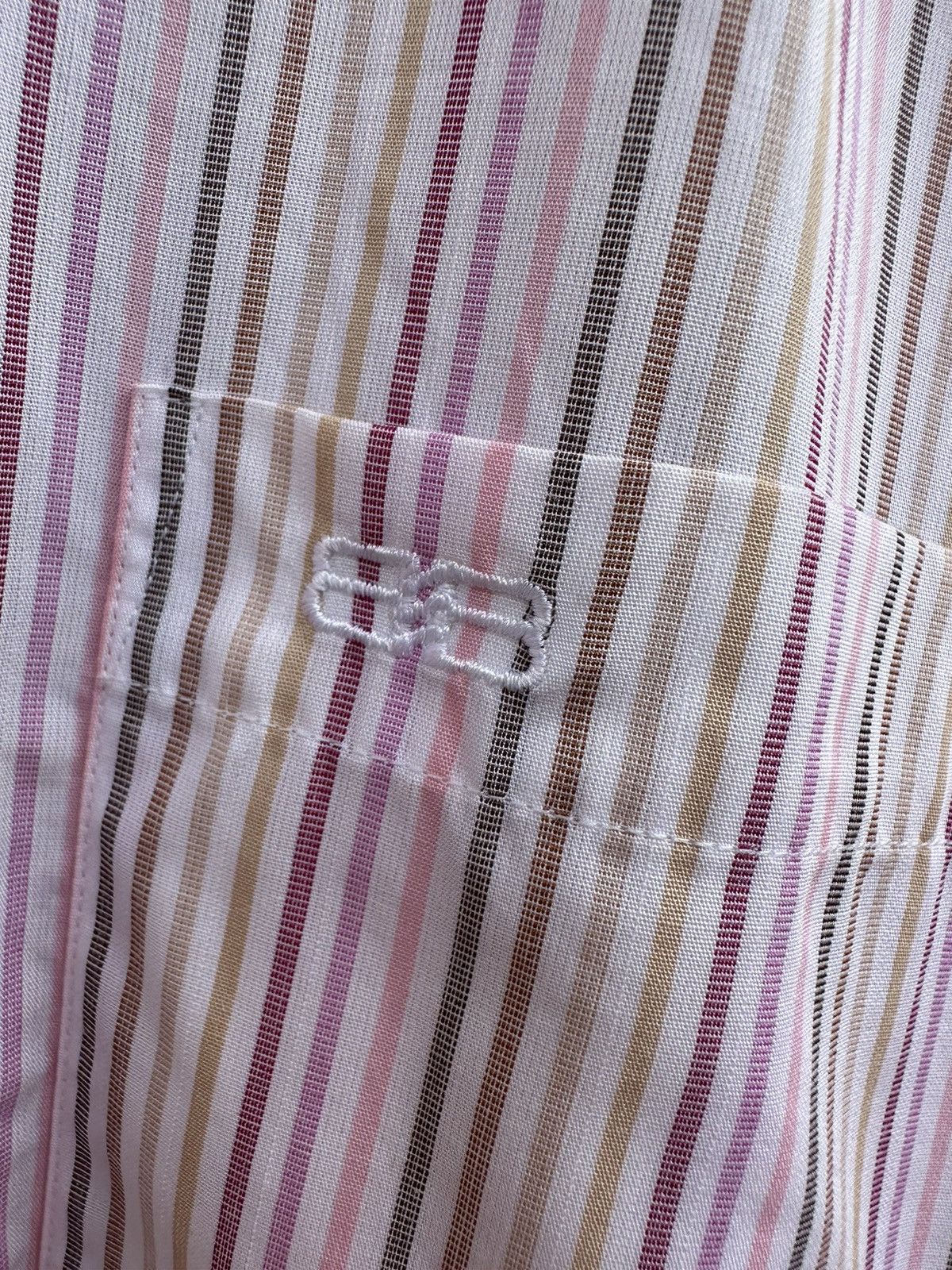 Balenciaga Balenciaga BB oversized striped coloured pocket shirt Size US L / EU 52-54 / 3 - 10 Thumbnail