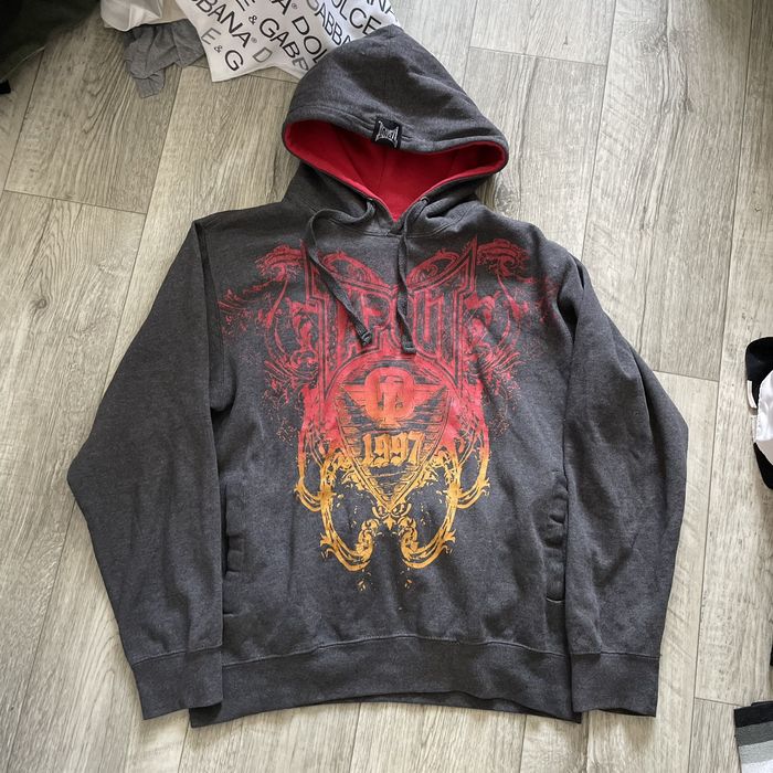 Affliction Y2K Vintage hooded 90s Tapout goth emo skull opium cyber ...