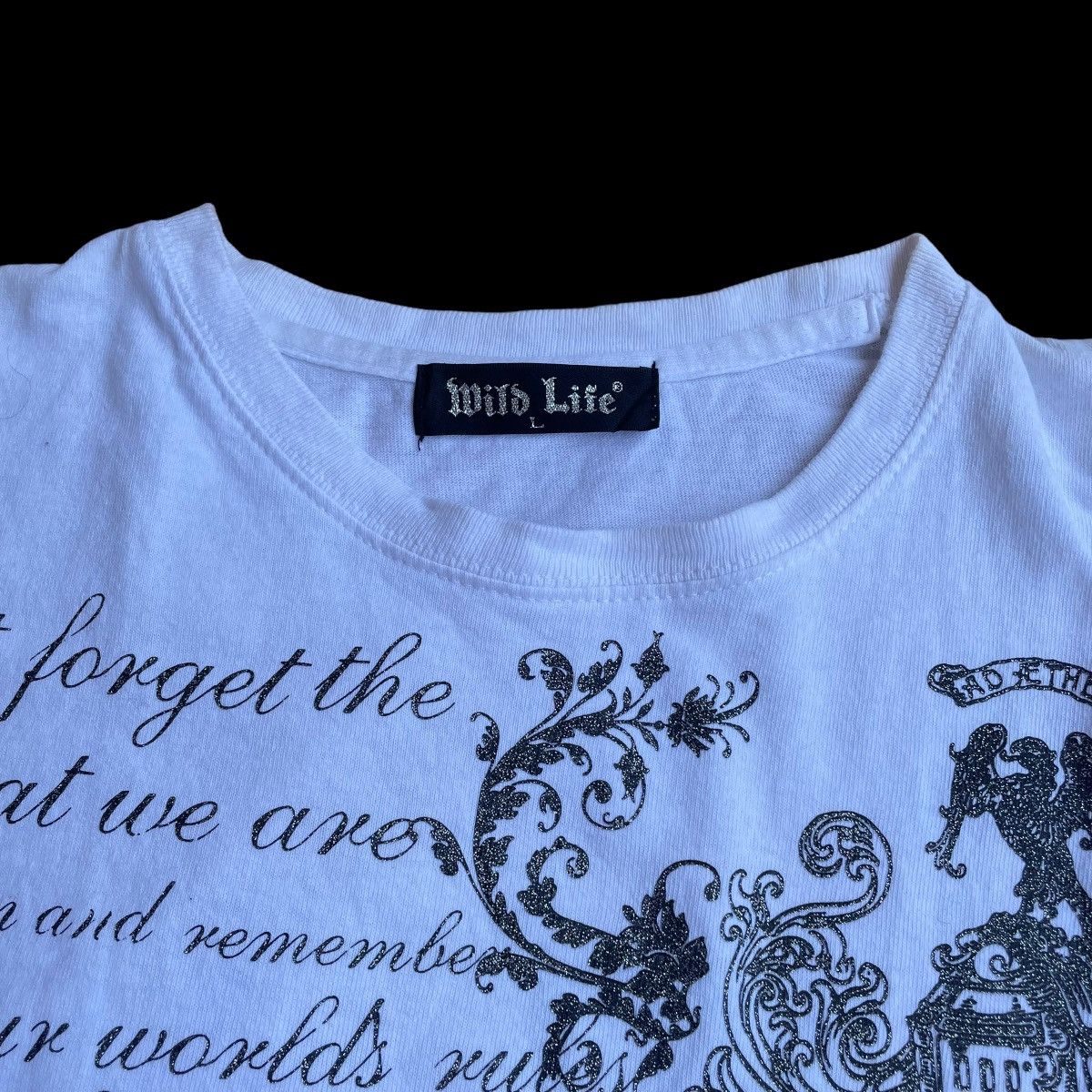 Seditionaries 🇯🇵 Y2K WILD LIFE PUNK SEDITIONARIES POEM TSHIRT Size US L / EU 52-54 / 3 - 4 Thumbnail