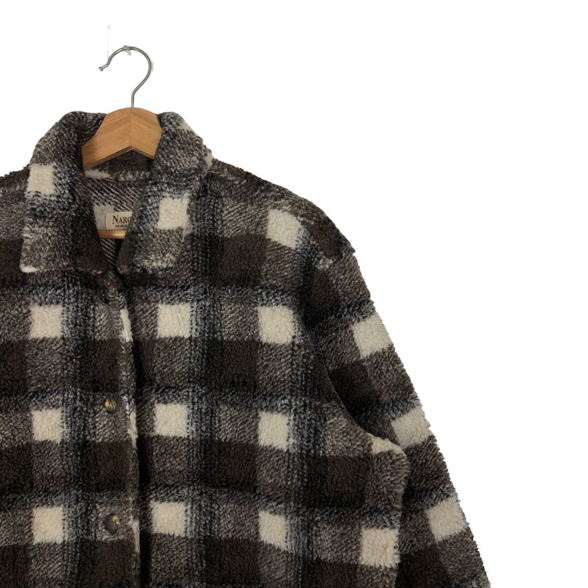 Japanese Brand VINTAGE FLANEL WOOL JACKET NARCISSUS ISSEY MIYAKE JAPAN Size US L / EU 52-54 / 3 - 5 Thumbnail