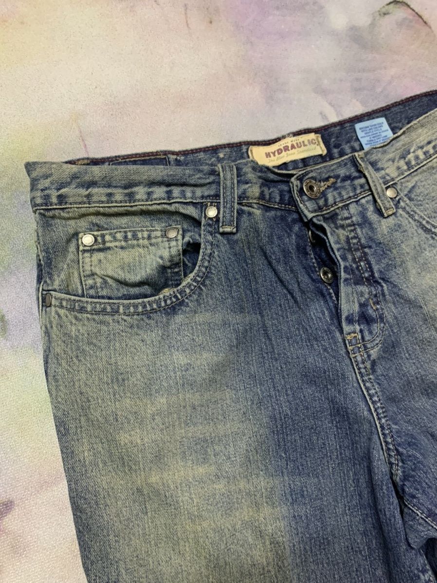 Hysteric Glamour Flare Japanese Brand HYDRAULIC Mud Washed Denim Size US 33 - 6 Thumbnail