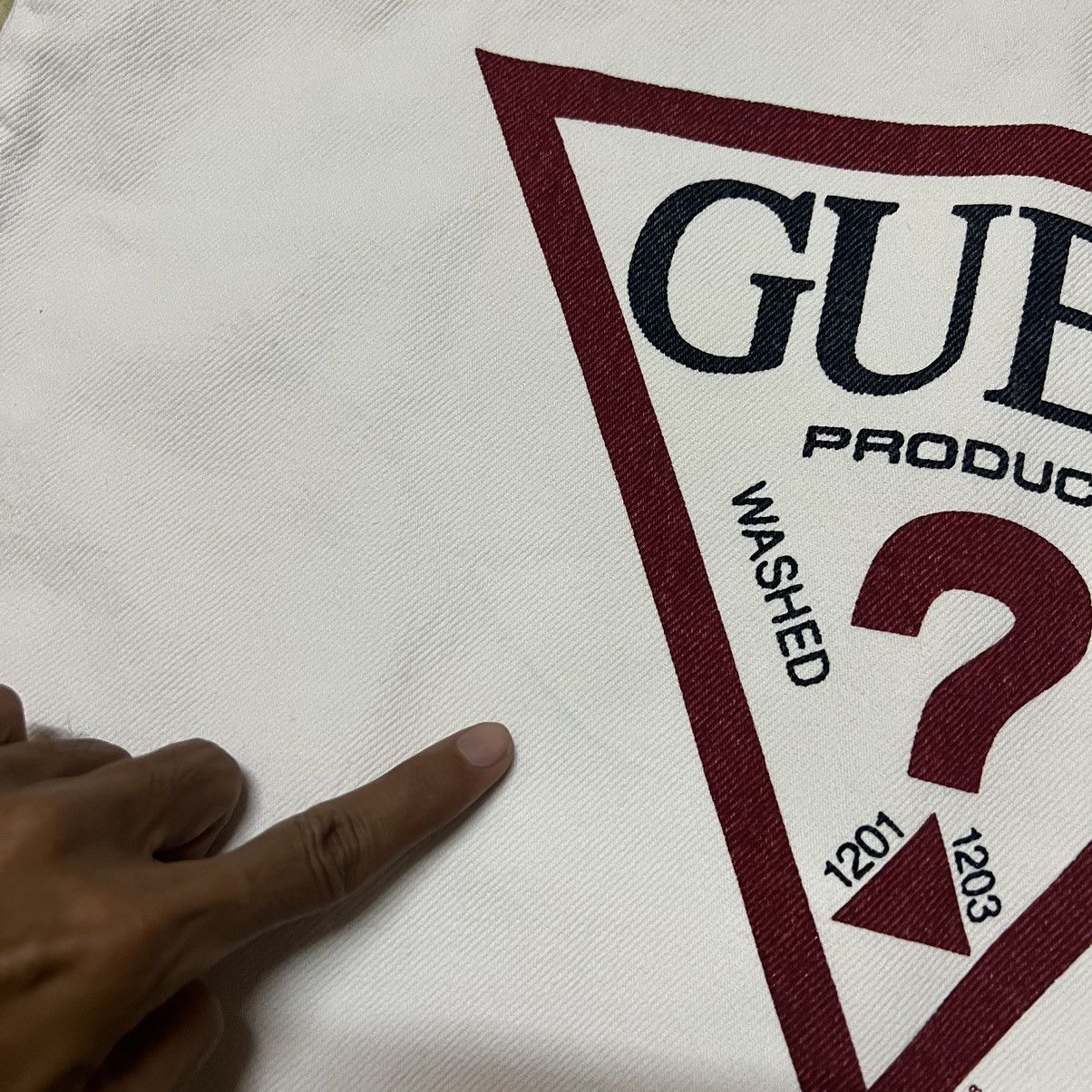 Guess Vintage Guess Big Logo Tote Bag Size ONE SIZE - 4 Thumbnail