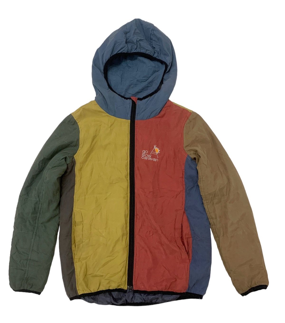 image of Go Slow Caravan Japan Multicolour Outdoor Nylon Hoodie, Men's (Size Small)
