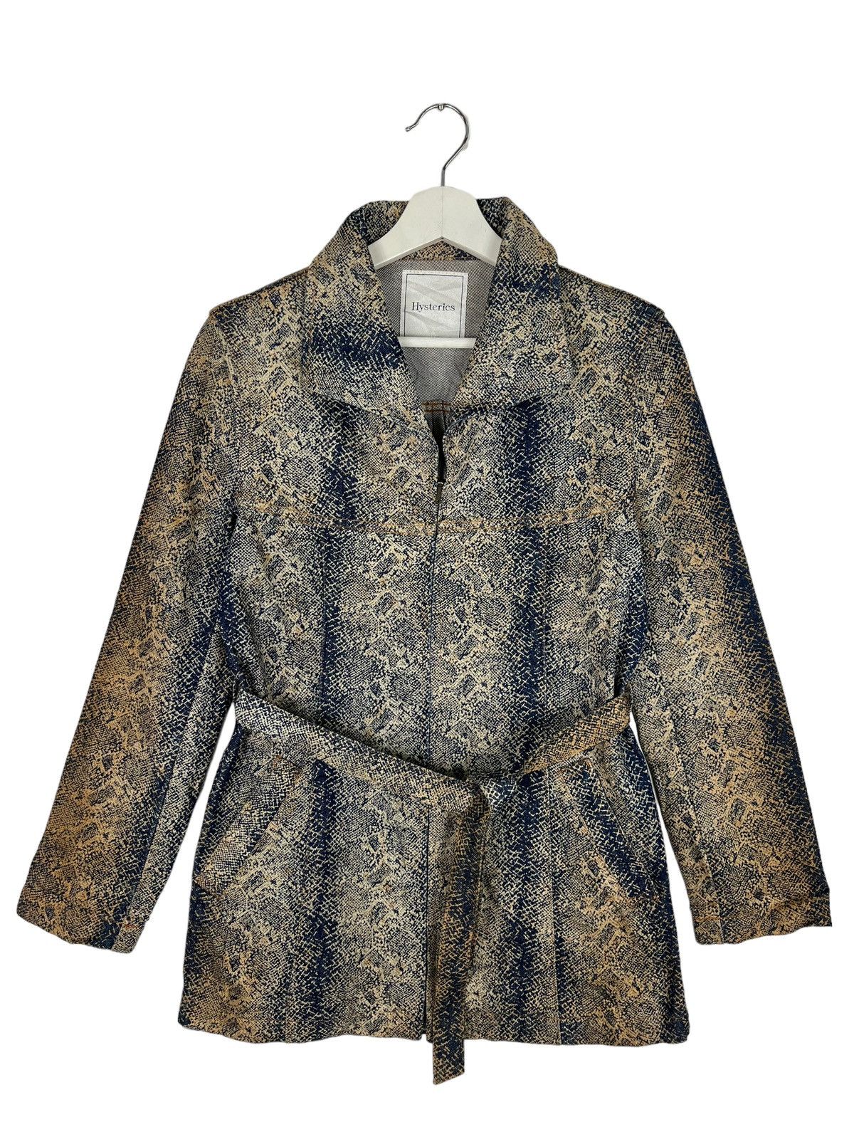 Hysteric Glamour 🔥 HYSTERIC GLAMOUR SNAKE SKIN DENIM COAT JACKET MADE IN JPN Size M / US 6-8 / IT 42-44 - 1 Thumbnail