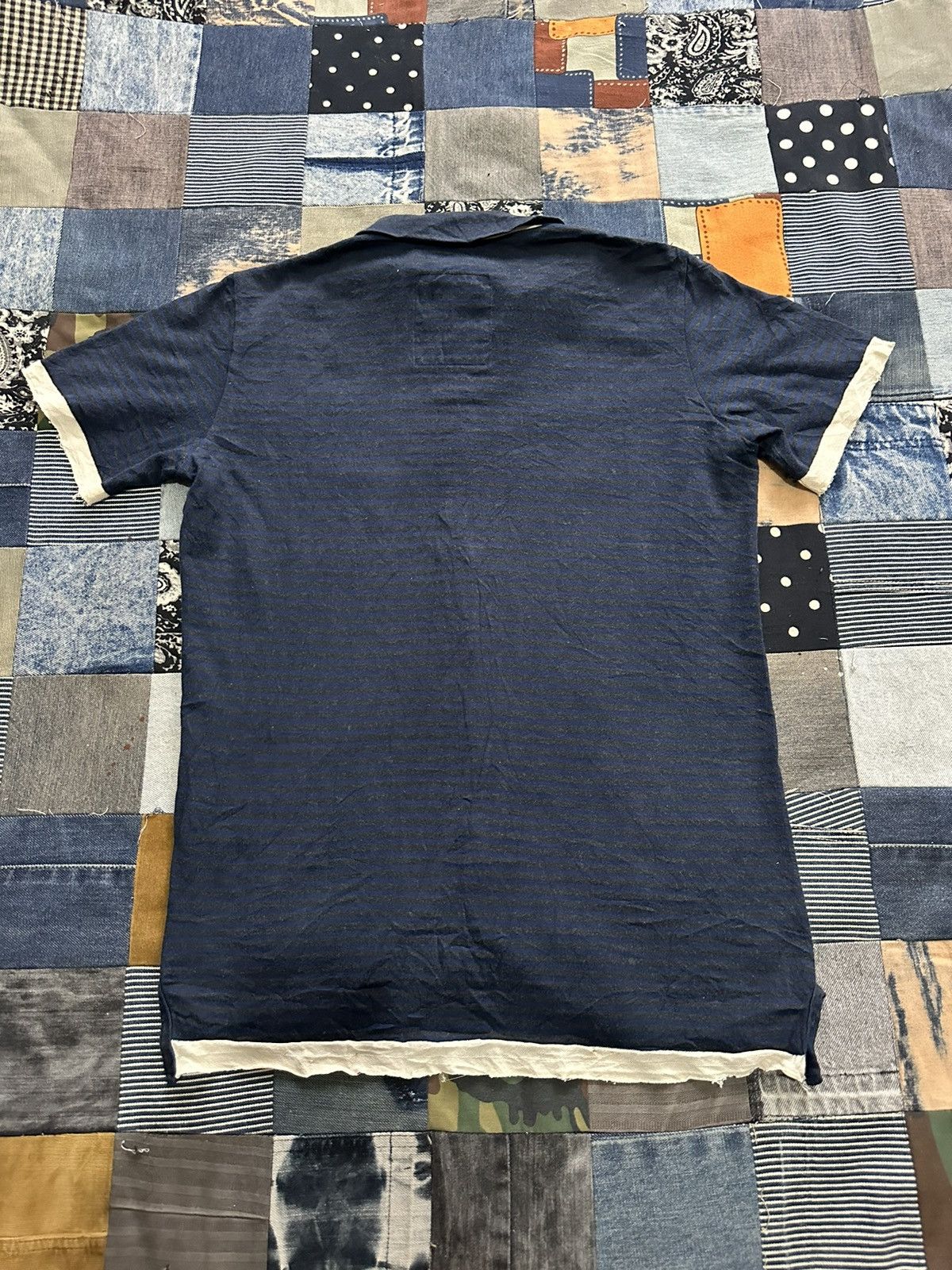 Yohji Yamamoto Asymmetric Cotton Shirt Nice Frayed distressed hem Size L / US 10 / IT 46 - 11 Thumbnail
