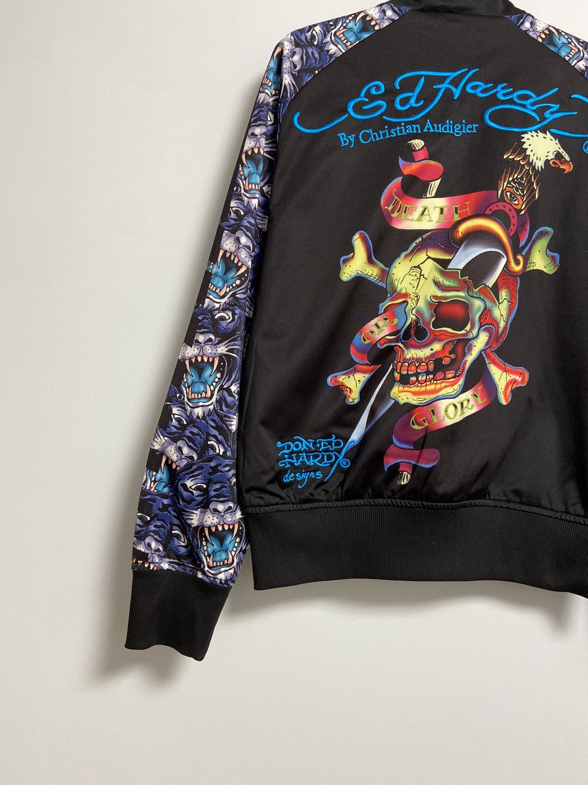 Ed Hardy Vintage Ed Hardy Track Top Jacket Black Logo Size US S / EU 44-46 / 1 - 4 Thumbnail