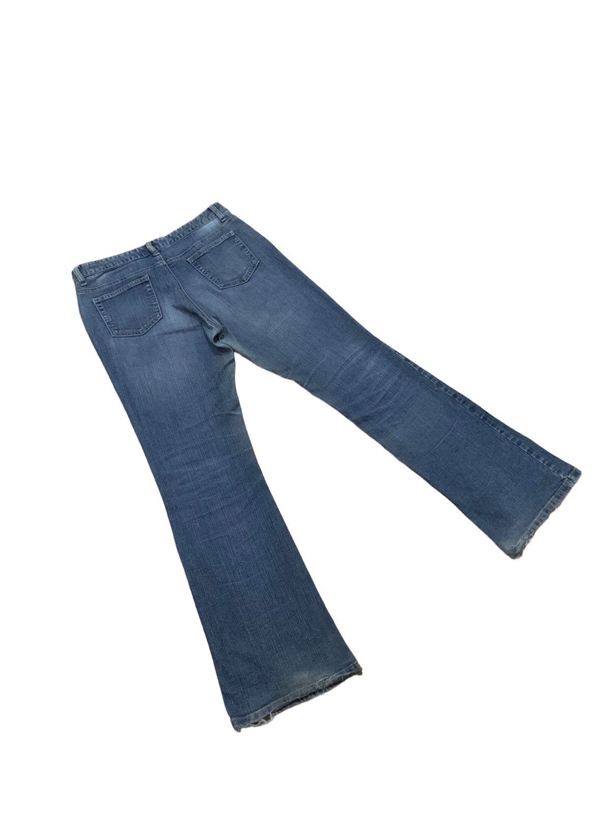 If Six Was Nine × Japanese Brand × Le Grande Bleu (L.G.B.) 🔥Flare🔥 Vintage Theoria Bootcut Distress Jeans Size 28" / US 6 / IT 42 - 8 Thumbnail
