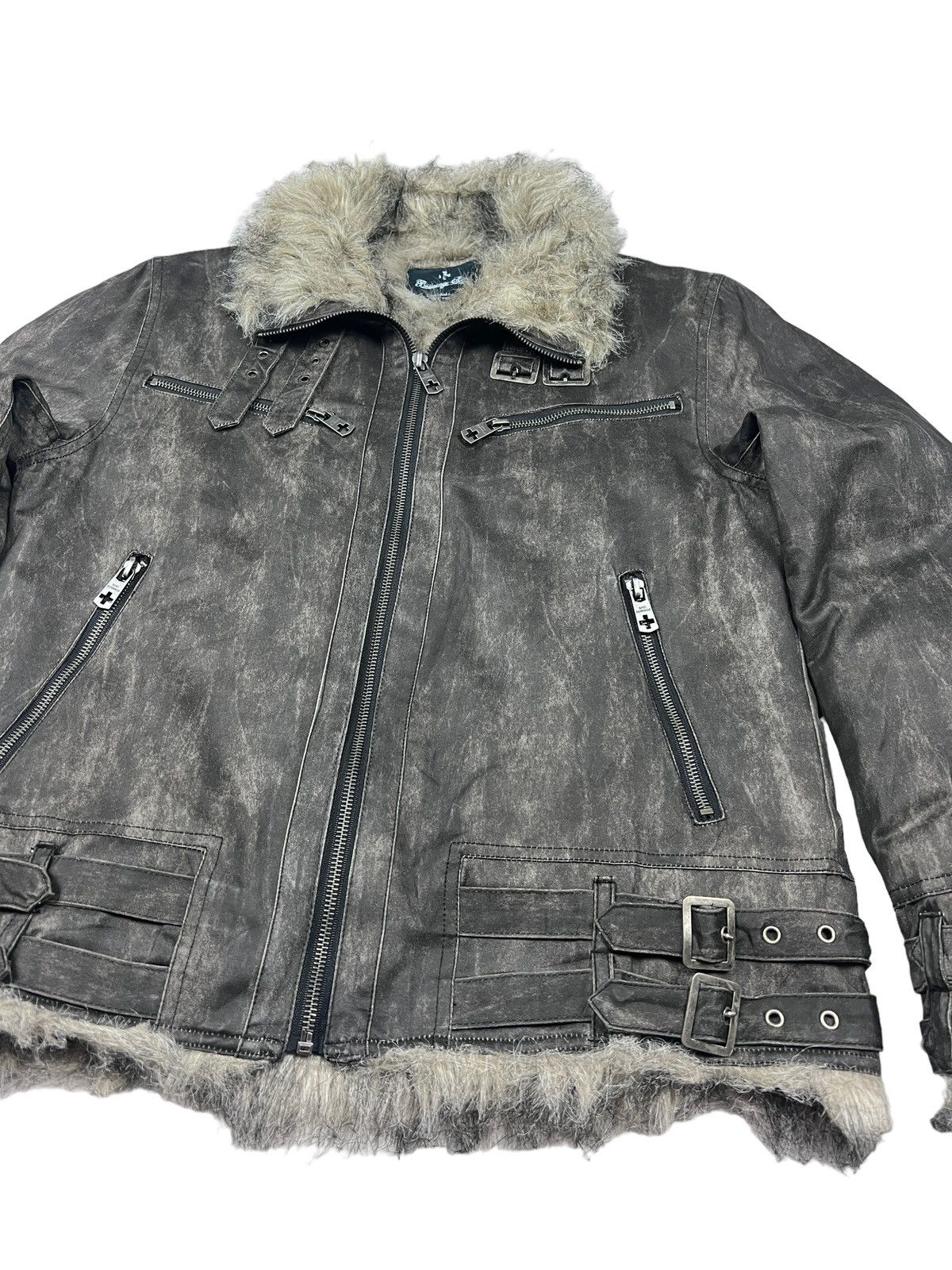 BERNINGS SHO Bernings Sho Faux Fur Shearling Bondage Jacket Size US M / EU 48-50 / 2 - 7 Thumbnail