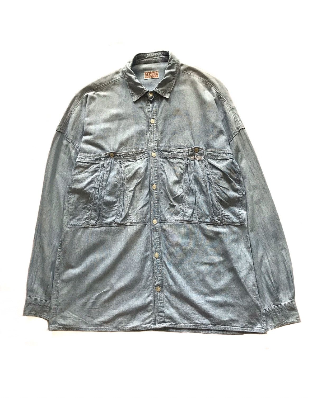 CLOSED × Marithe + Francois Girbaud VINTAGE CLOSED X MARITHE FRANCOIS GIRBAUD SNAP BUTTON UP Size US XL / EU 56 / 4 - 1 Thumbnail